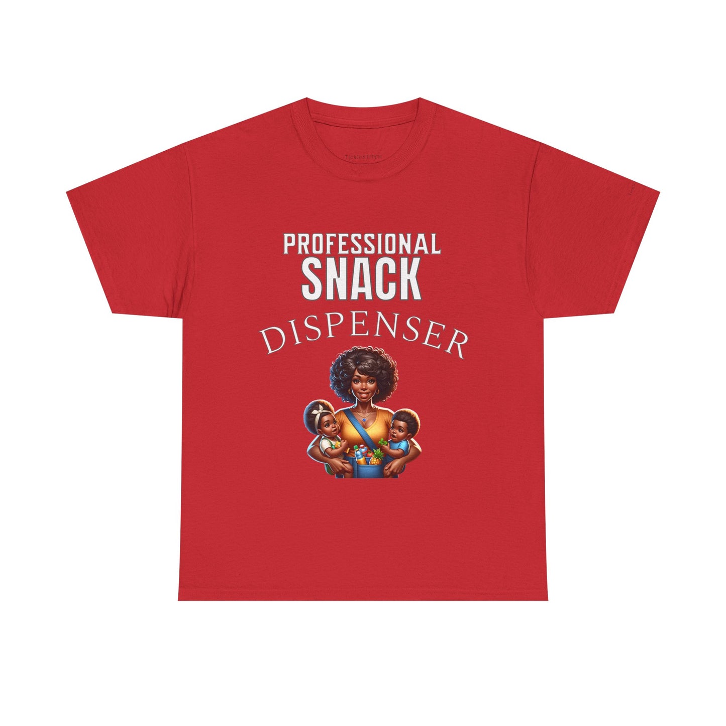 Black Mom Humor Professional Snack Dispenser Funny Mama T-Shirt Gift