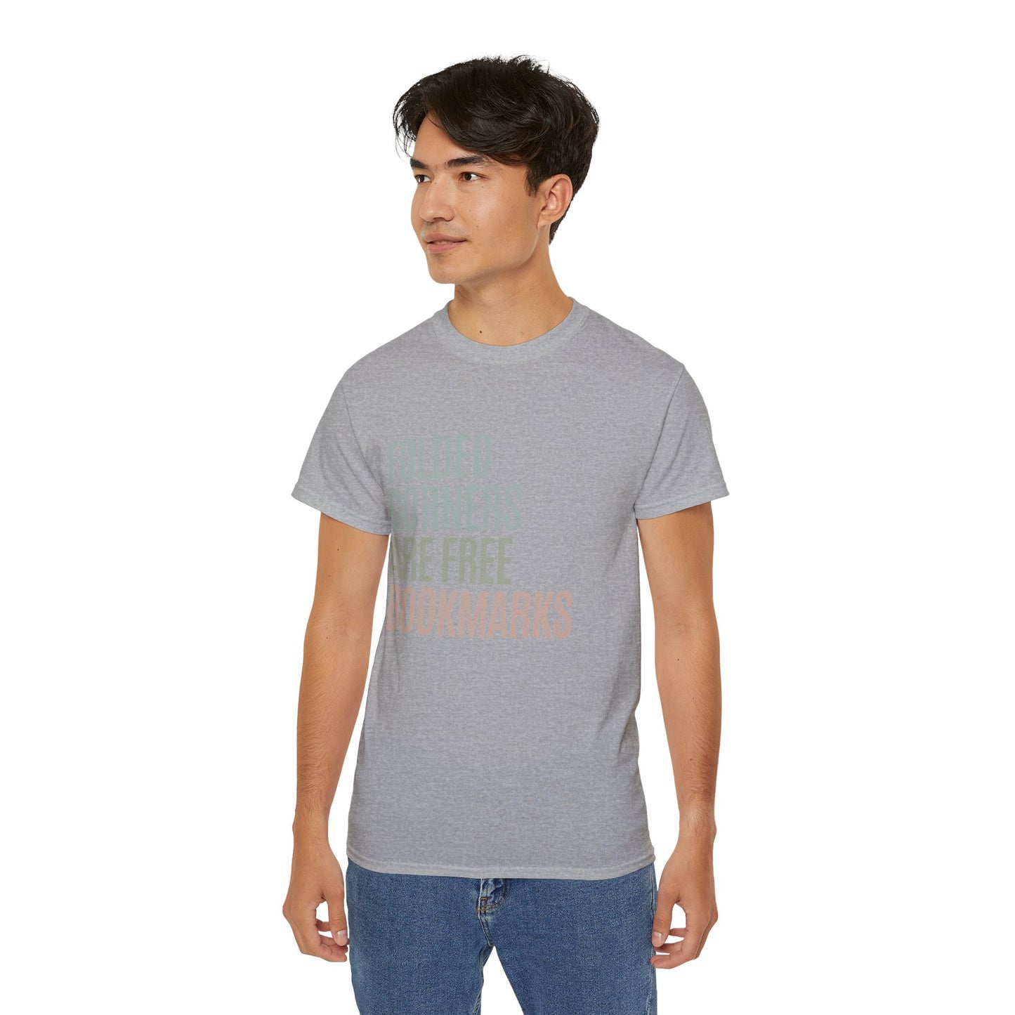 Witty Bookworm Apparel: Folded Corners Are Free Bookmarks Humor Gift