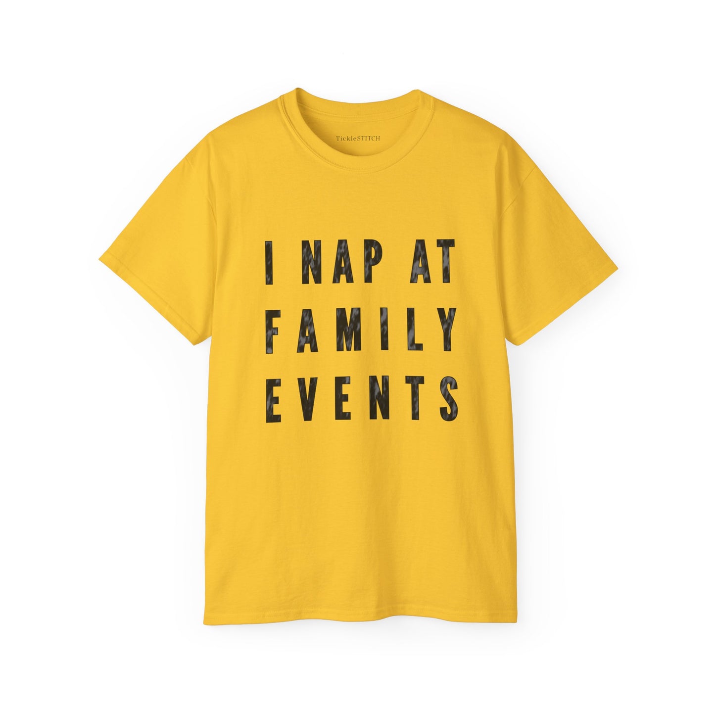 Nap At Family Events Tee | Funny Dad & Introvert Humor Apparel