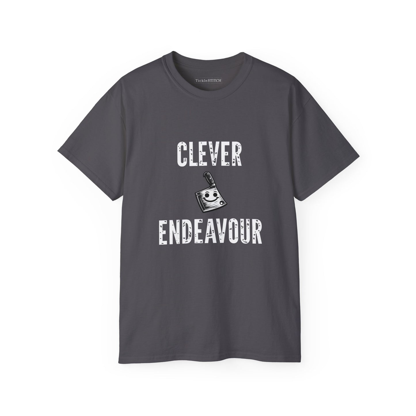 Clever Endeavour Cleaver: Humorous Kitchen & Butcher Chef Gag Tee