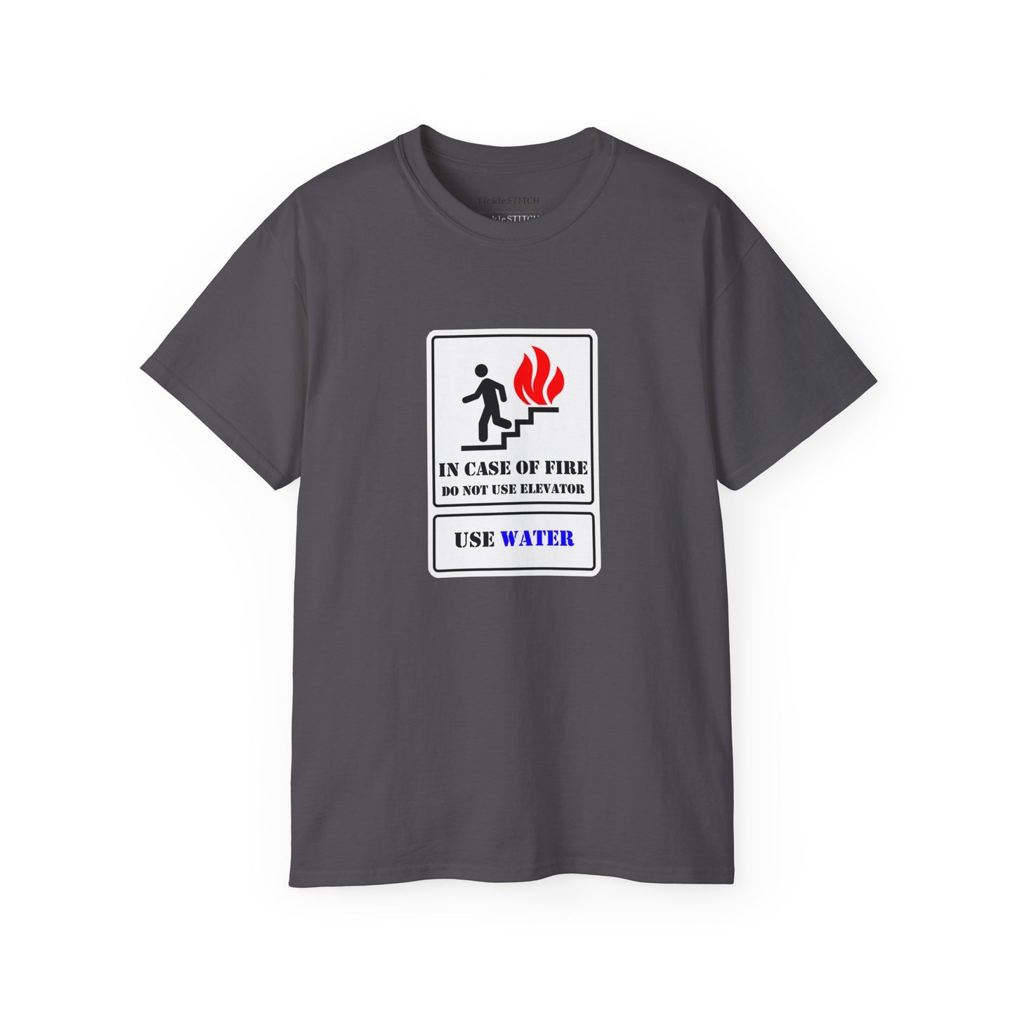 Ironic Fire Safety Elevator Shirt – Funny Firefighter Engineer Gift