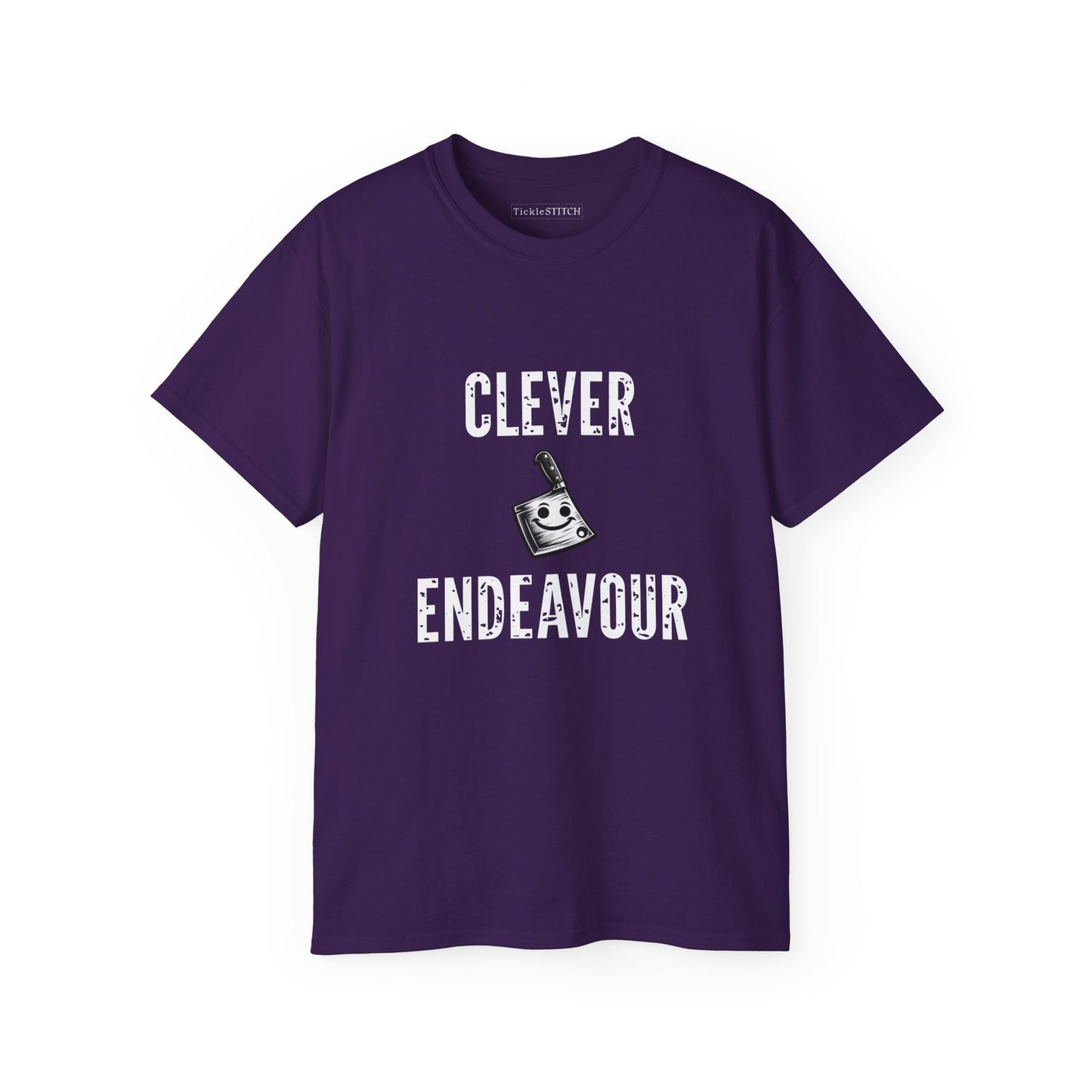 Clever Endeavour Cleaver: Humorous Kitchen & Butcher Chef Gag Tee