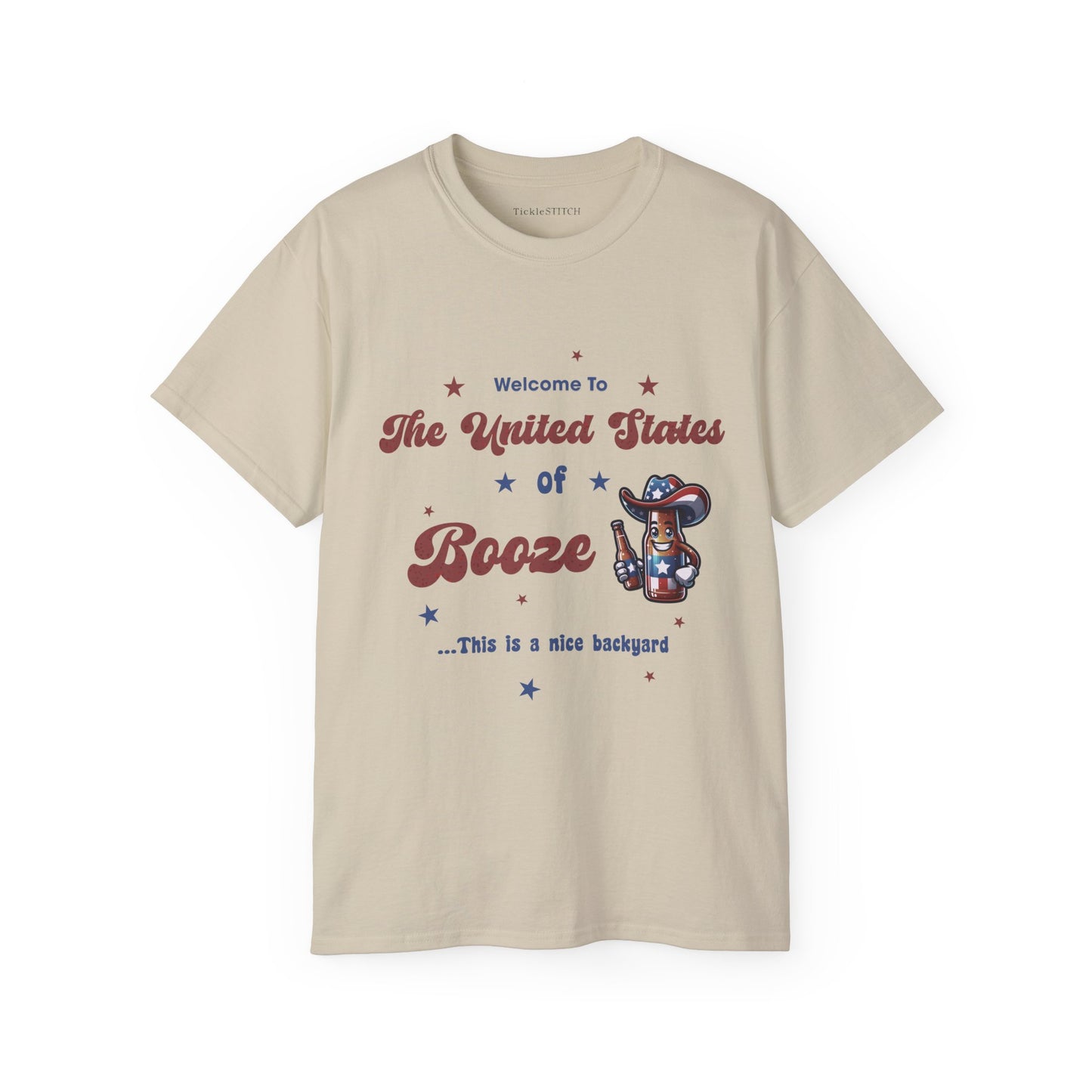 United States of Booze T-Shirt – American Patriotic Drinking Apparel