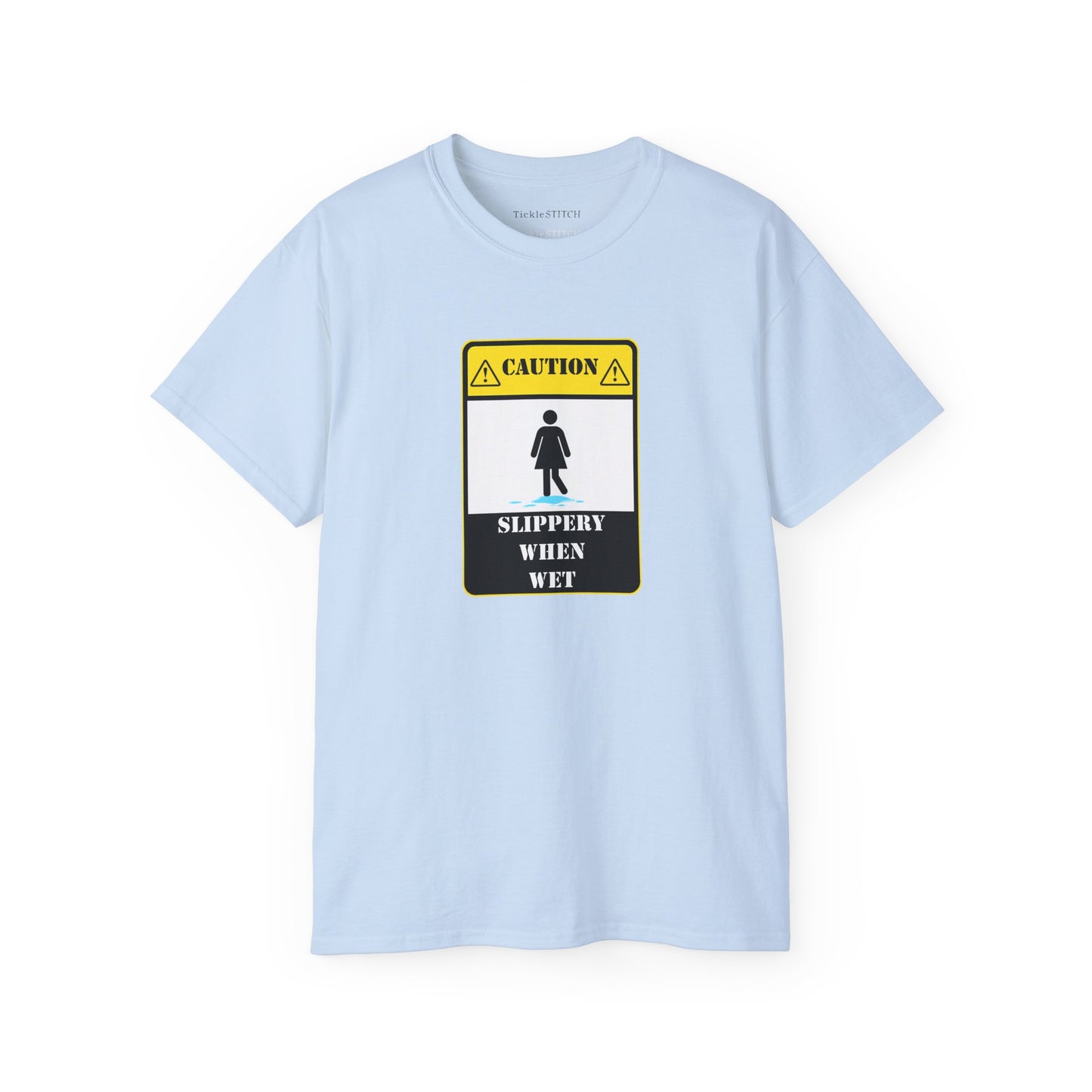 Slippery When Wet Risqué Adult Humor T-Shirt – Naughty Innuendo