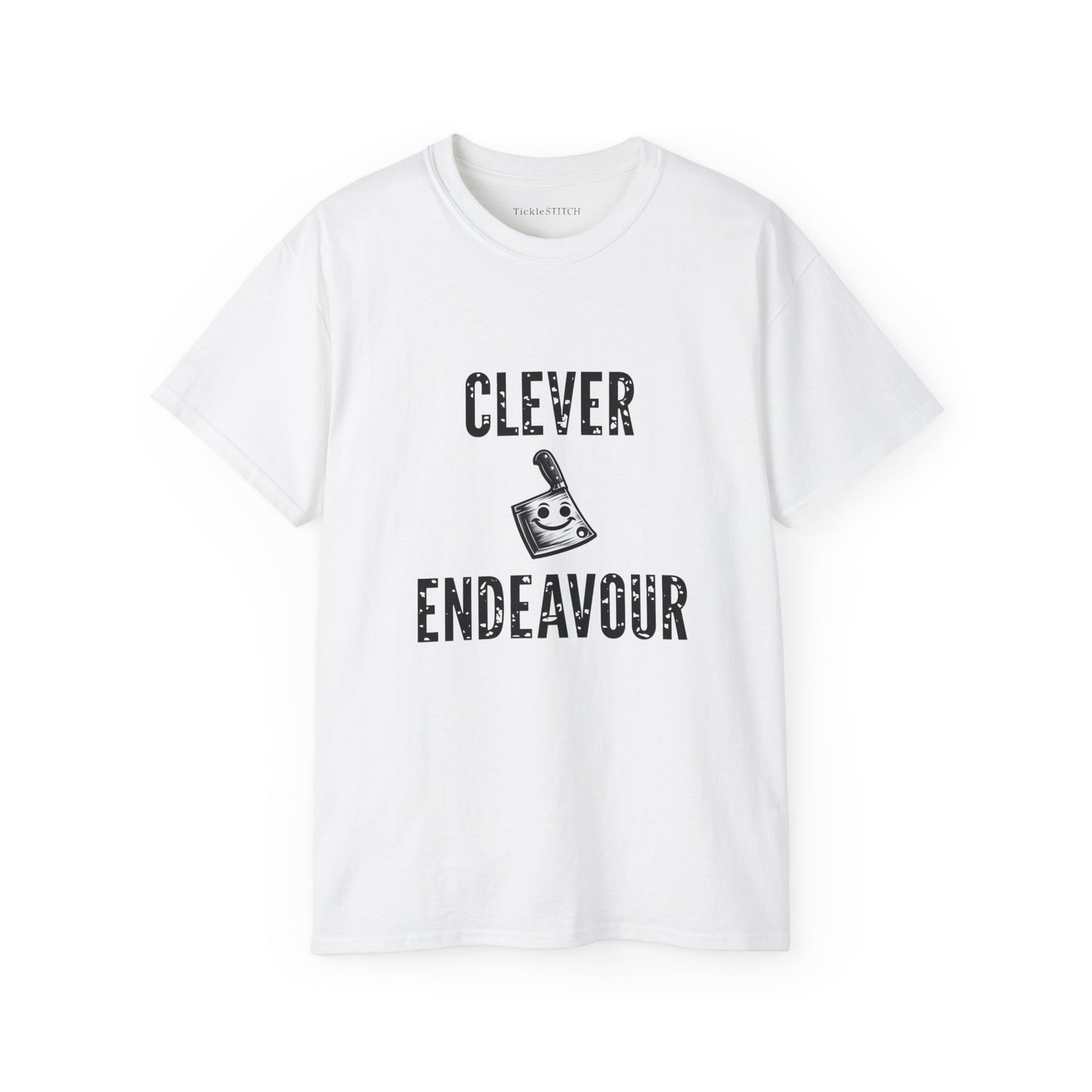 Clever Endeavour Cleaver: Humorous Kitchen & Butcher Chef Gag Tee