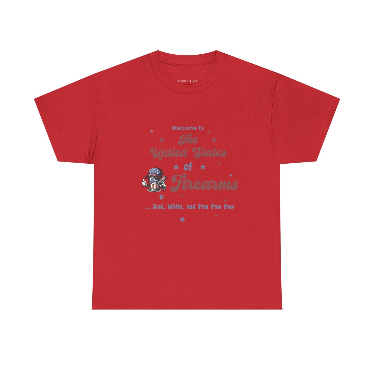 United States of Firearms 2nd Amendment Patriotic Gun Rights Tee