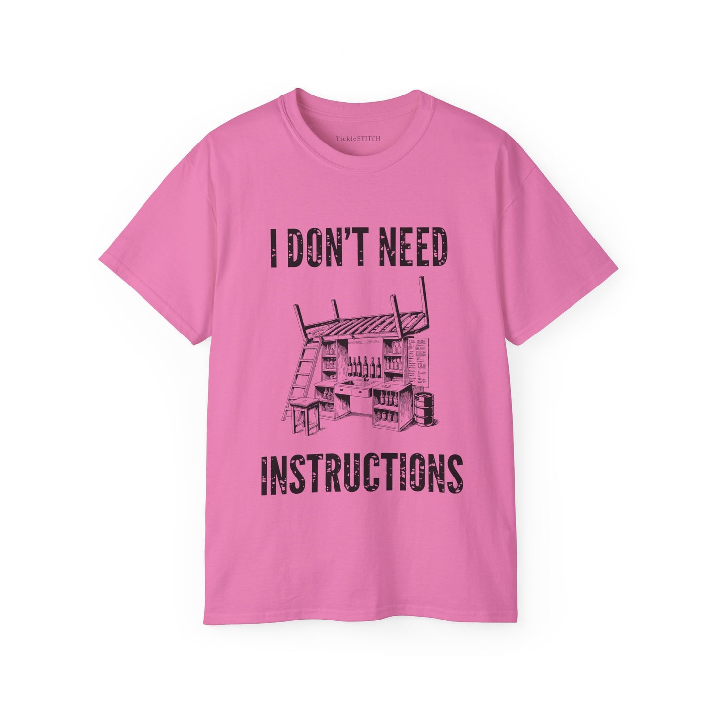 I Don't Need Instructions Funny Handyman DIY Expert Men's Tee Gift