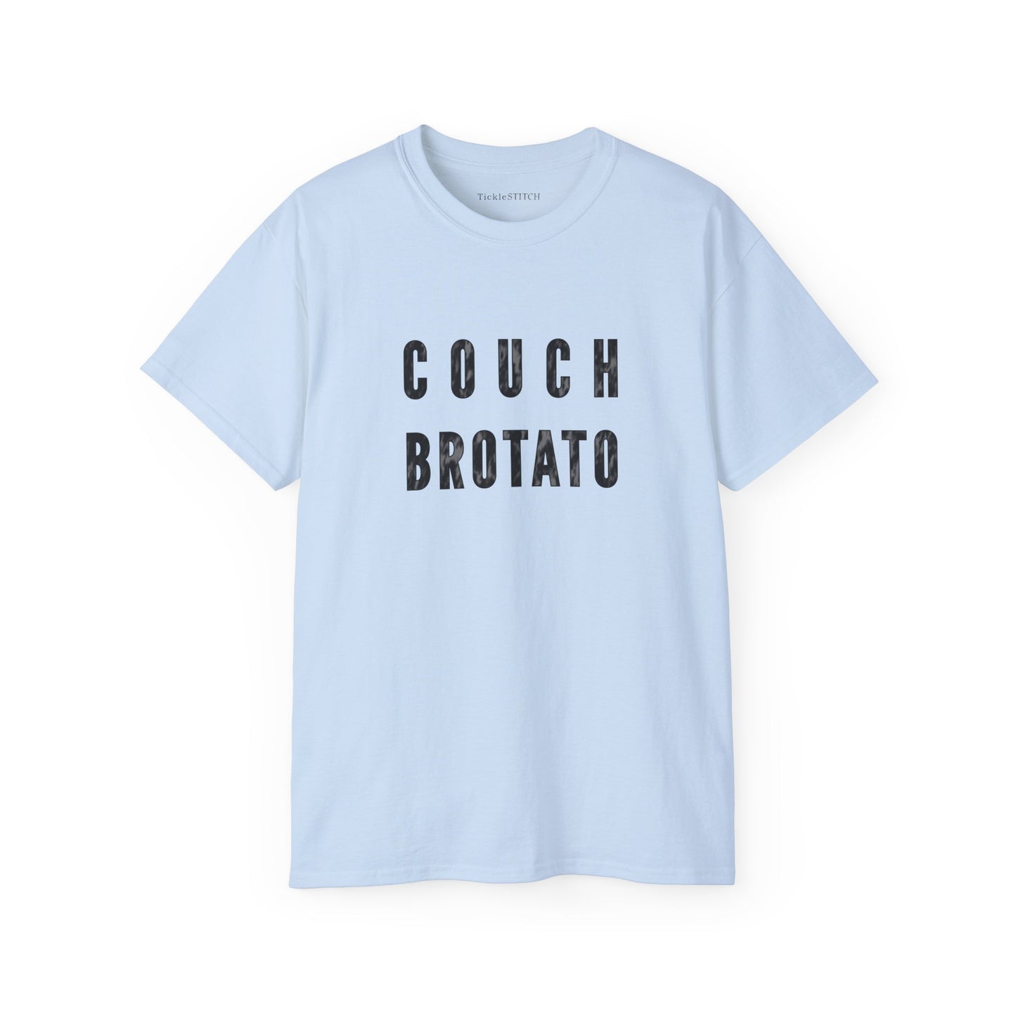 Couch Brotato Graphic Tee: Funny Lazy Lifestyle & Bro Humor Top