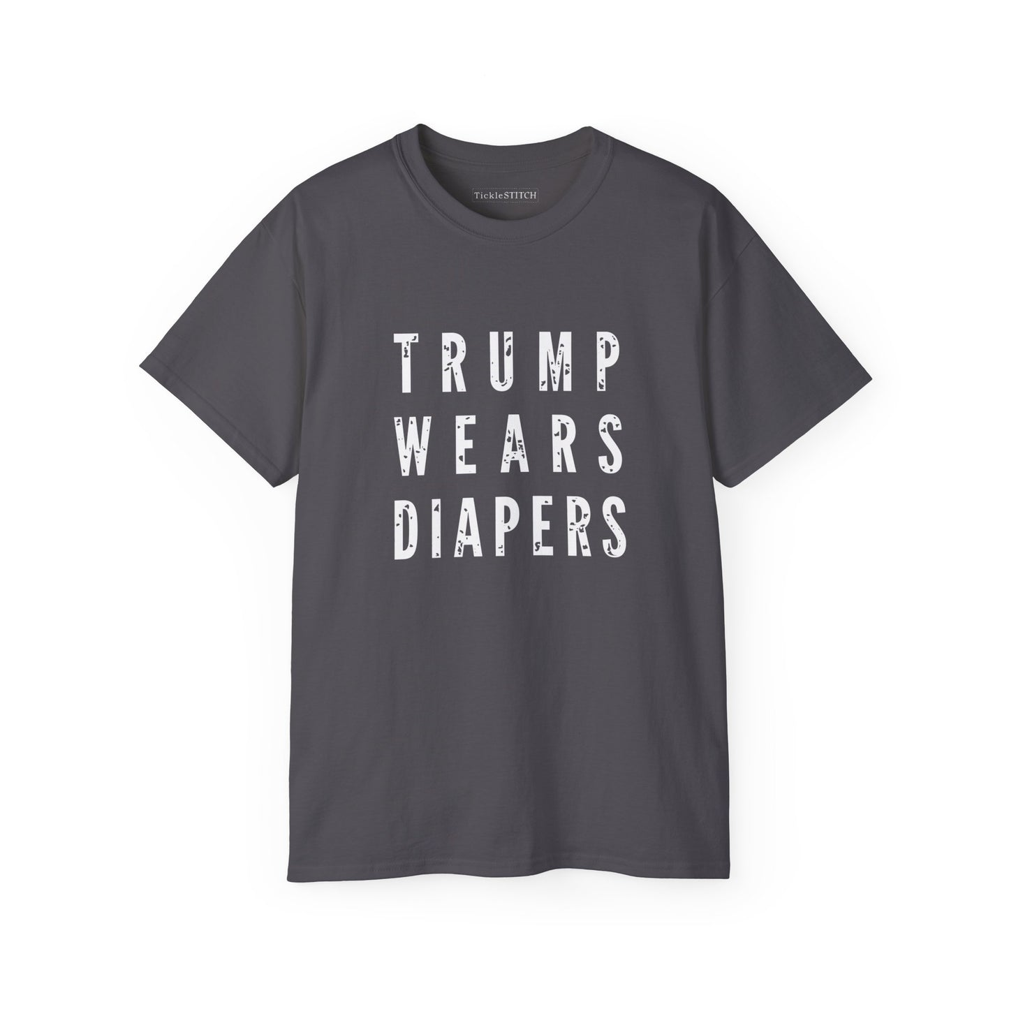 Donald Trump Diapers Satire Tee – Hilarious Anti-Trump Humor Shirt