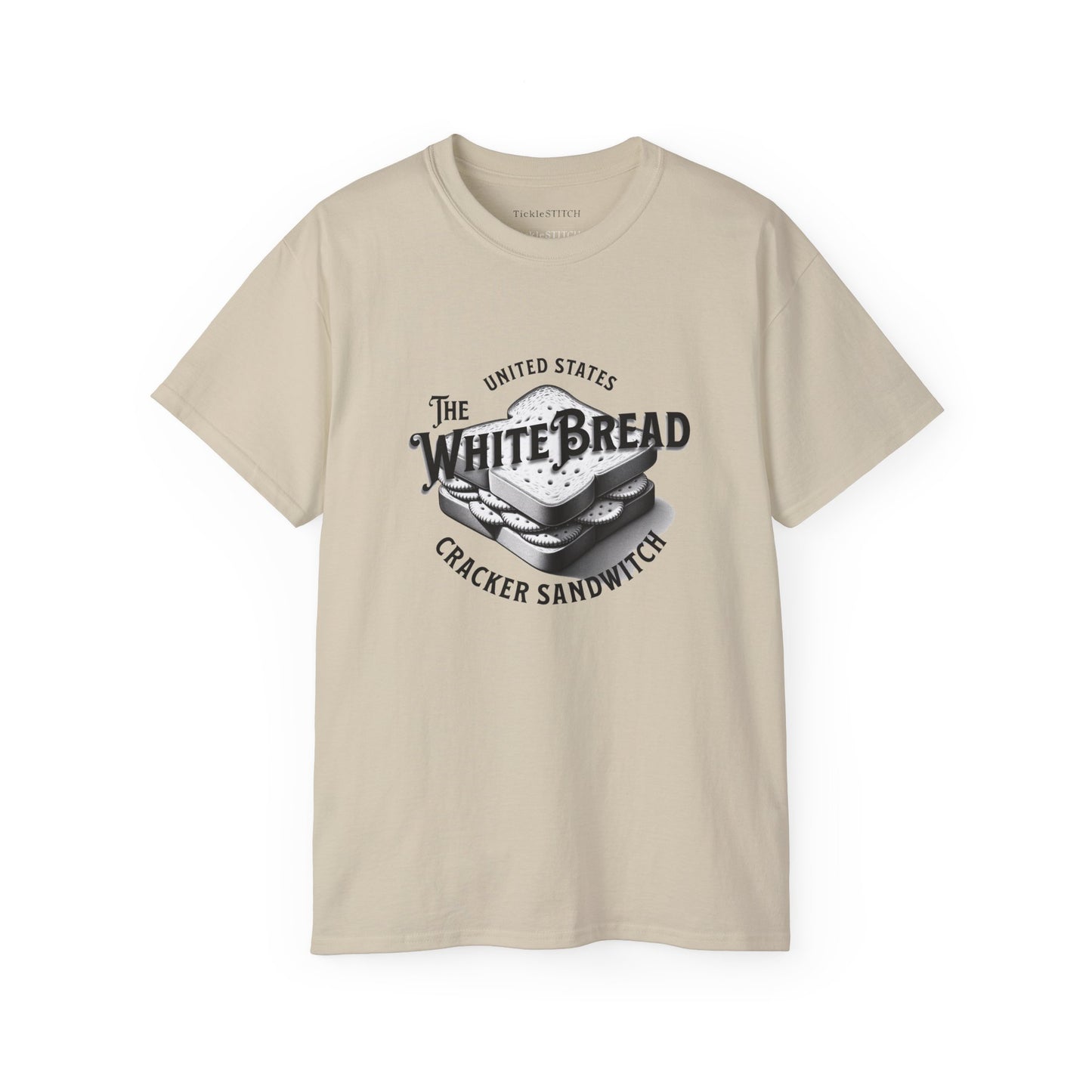 White Bread Cracker Sandwich: Self-Deprecating Satire Tee