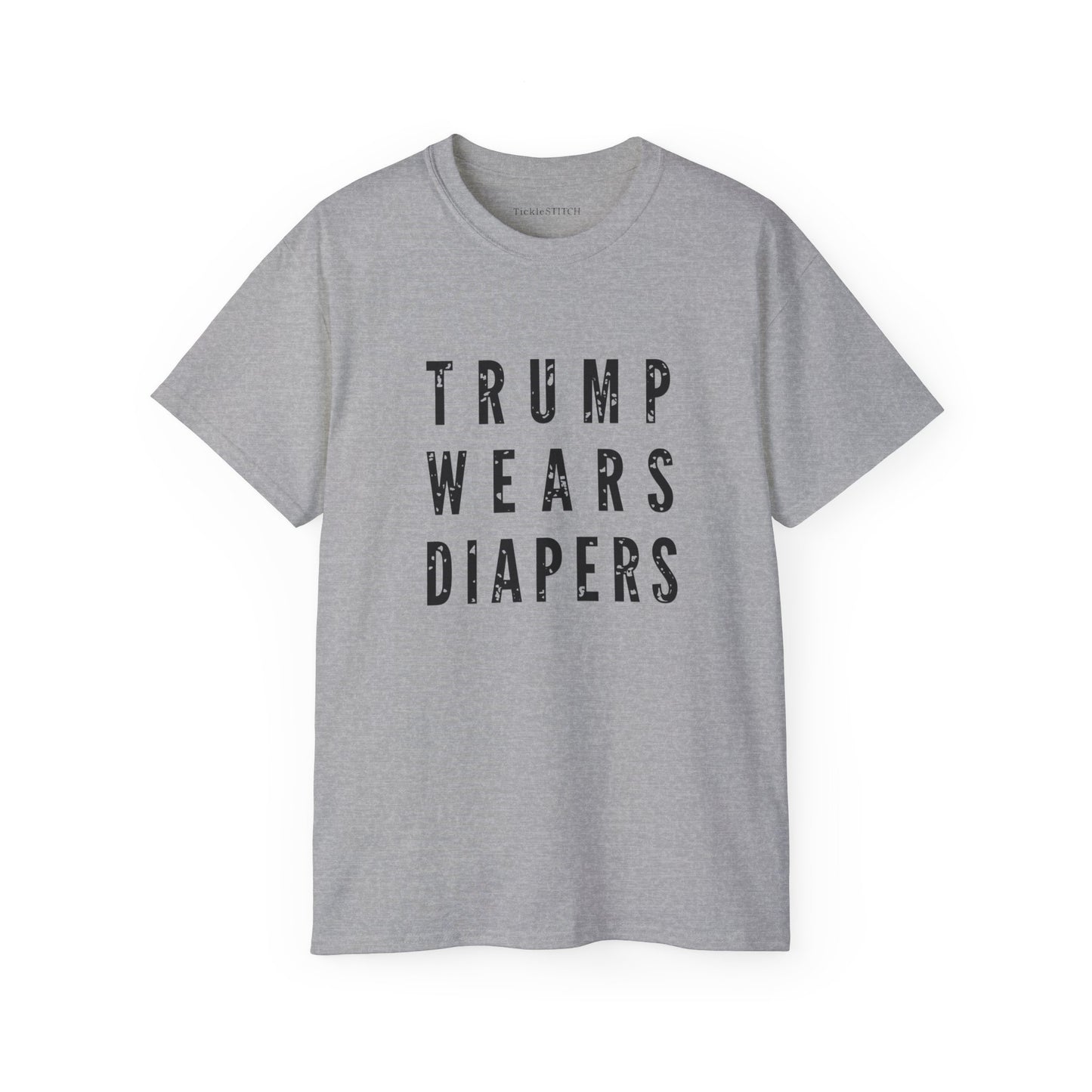 Donald Trump Diapers Satire Tee – Hilarious Anti-Trump Humor Shirt
