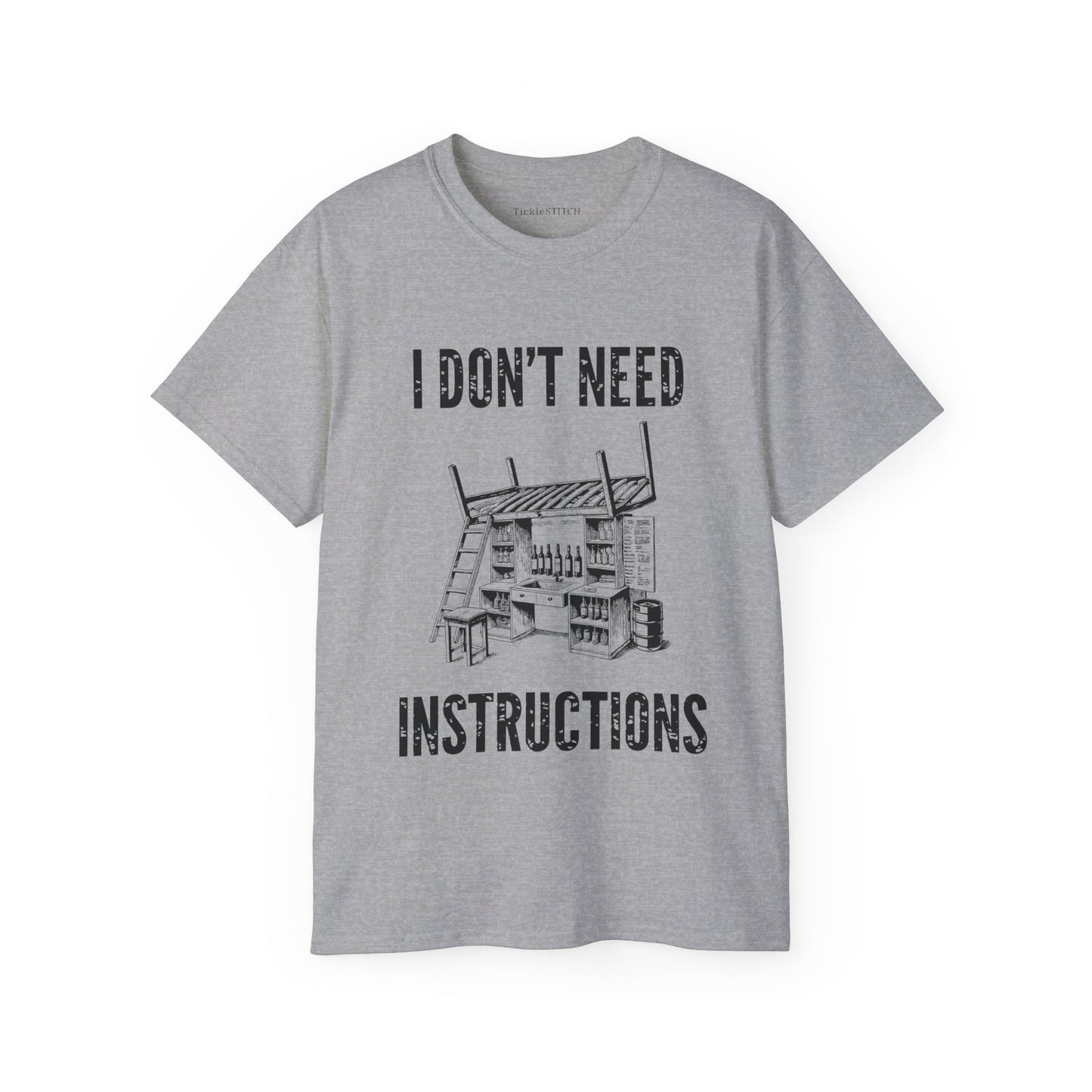 I Don't Need Instructions Funny Handyman DIY Expert Men's Tee Gift