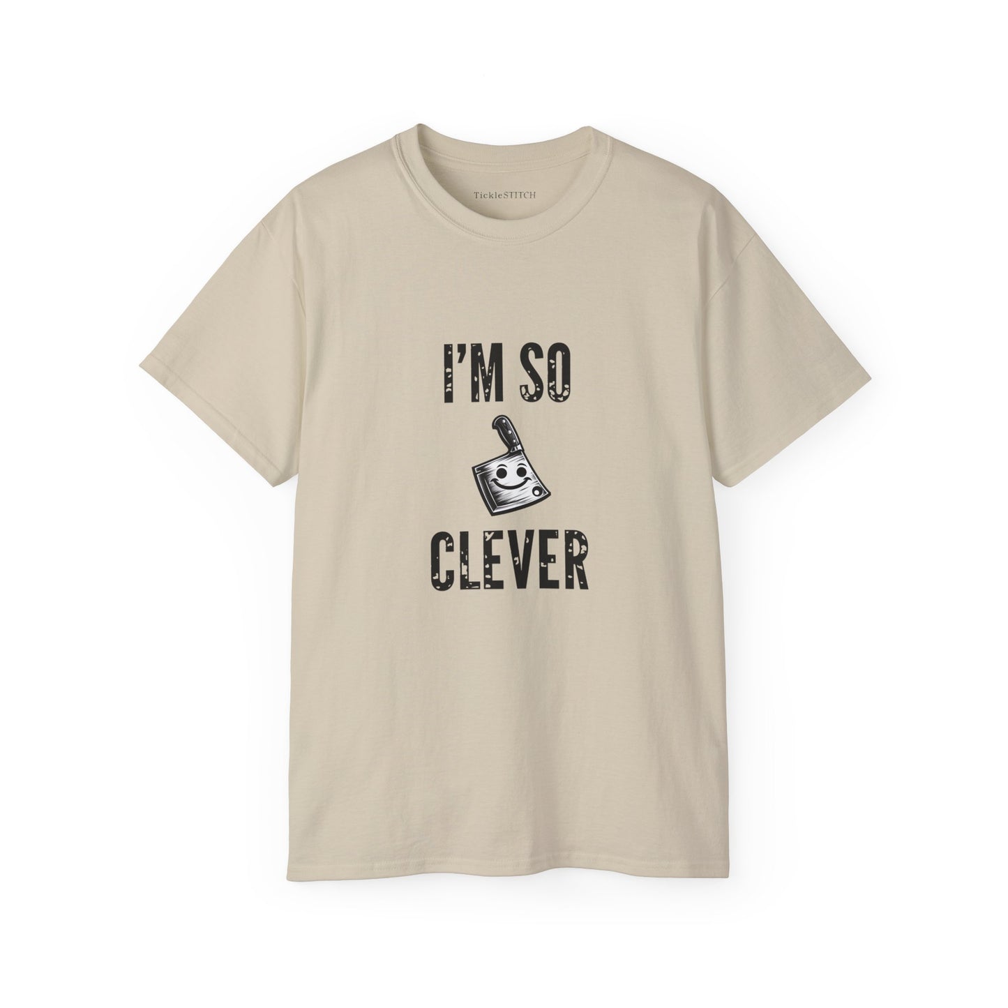 I'm So Clever Cleaver T-Shirt: Funny Butcher Chef Kitchen Humor