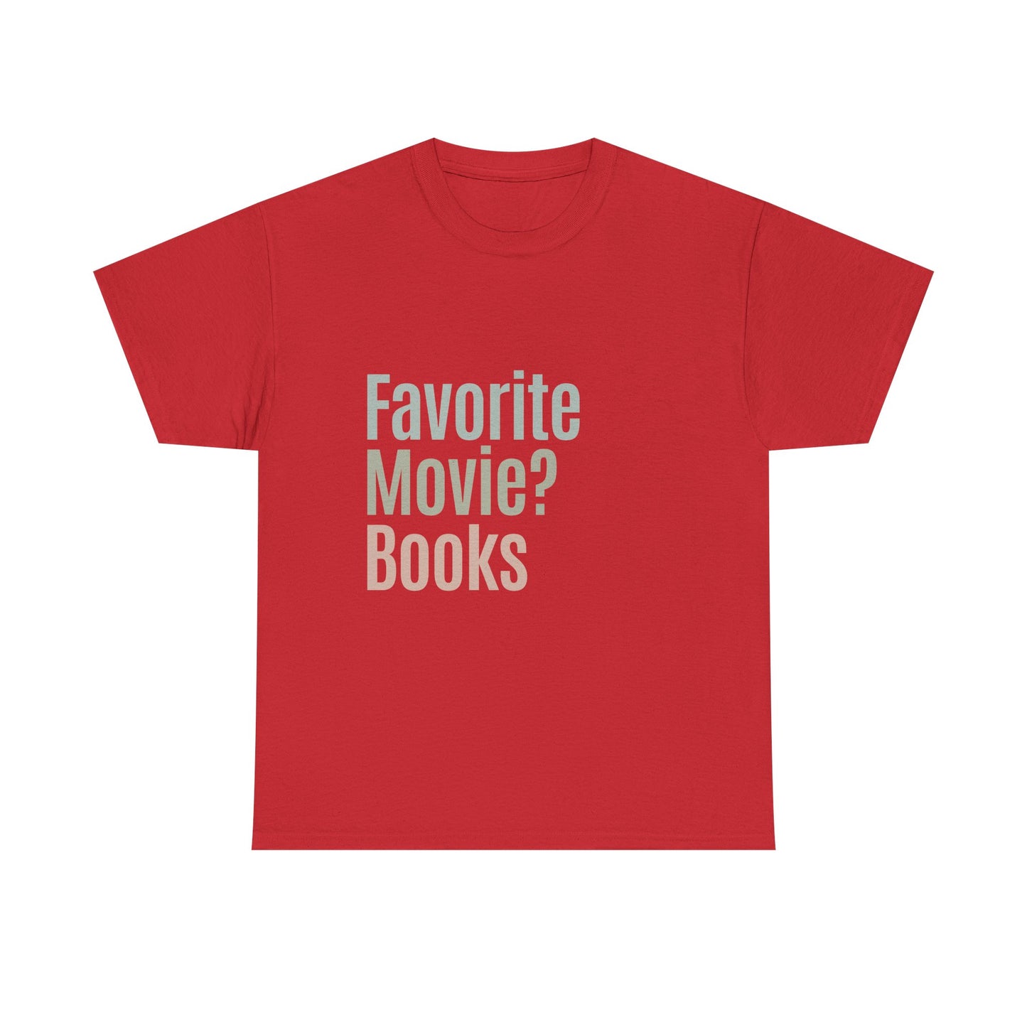 Favorite Movie Books Graphic Tee for Dedicated Reading Enthusiasts