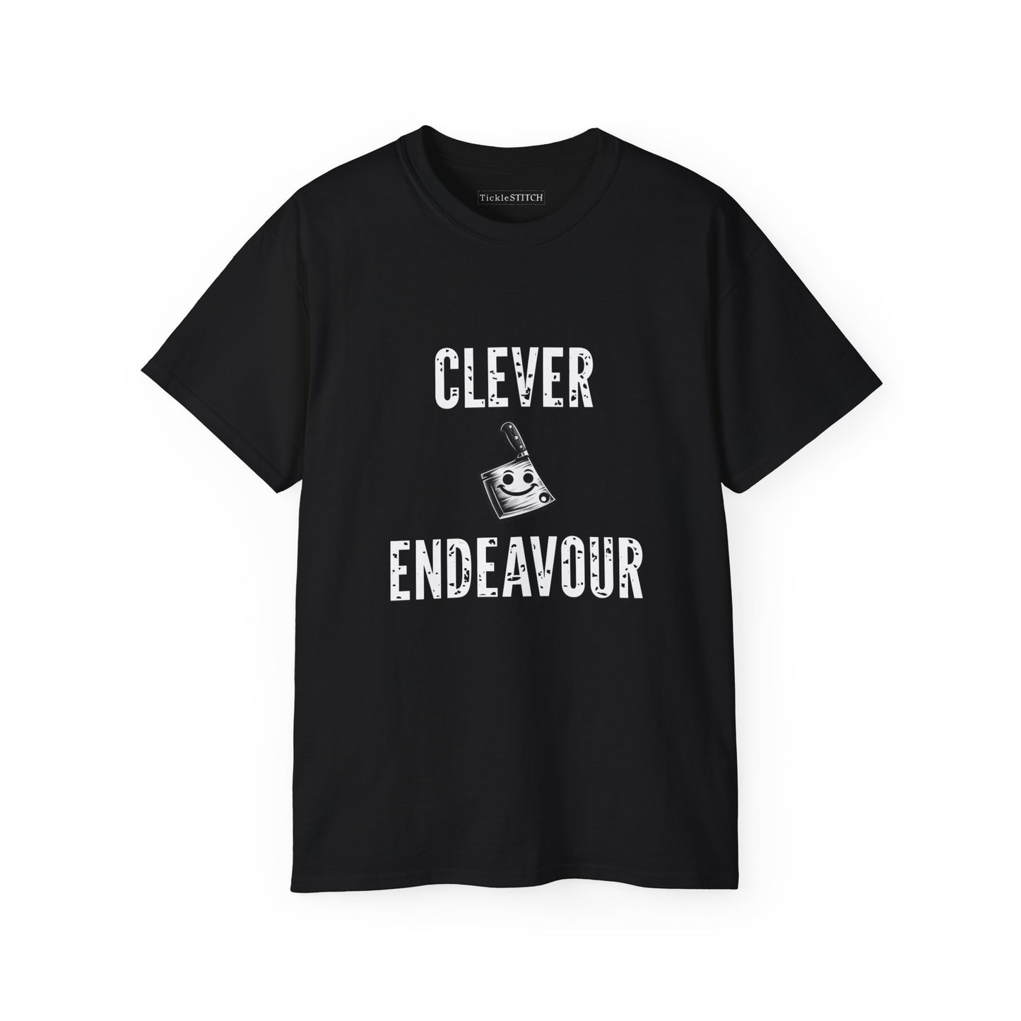 Clever Endeavour Cleaver: Humorous Kitchen & Butcher Chef Gag Tee