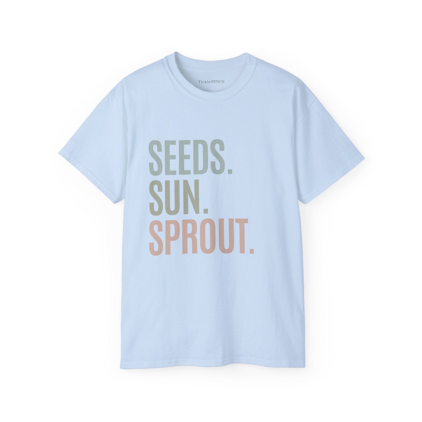 Seeds Sun Sprout: Plant Life Cycle Apparel for Gardening Enthusiasts