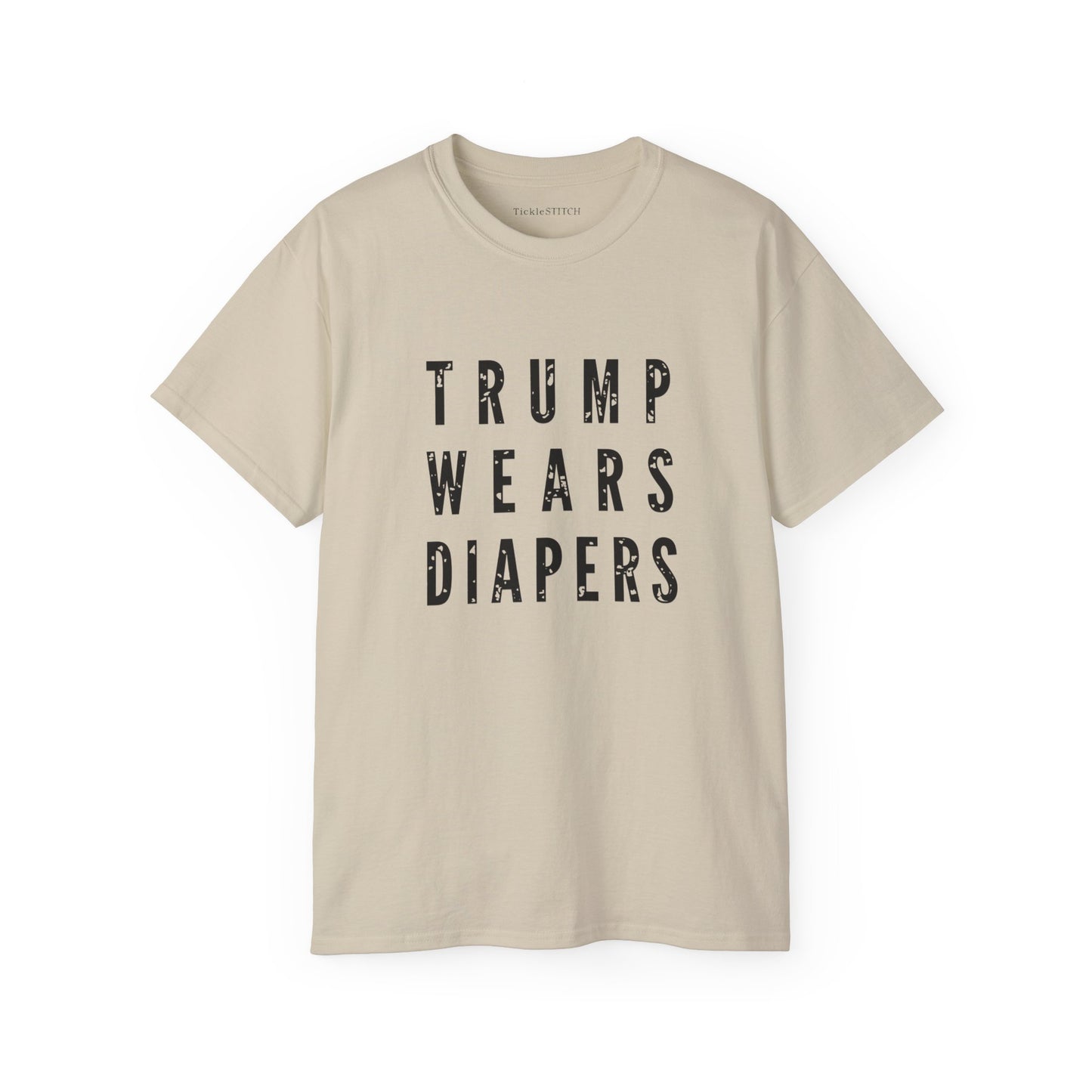 Donald Trump Diapers Satire Tee – Hilarious Anti-Trump Humor Shirt