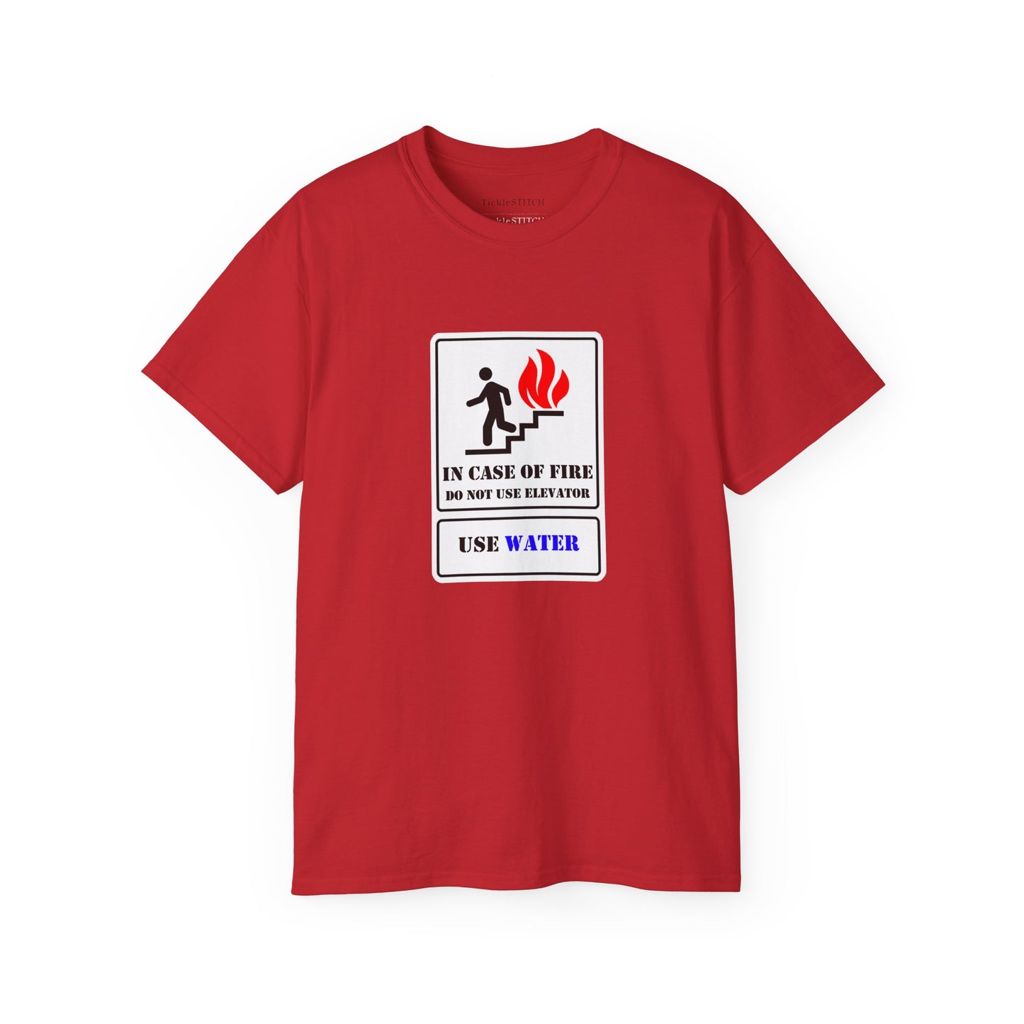 Ironic Fire Safety Elevator Shirt – Funny Firefighter Engineer Gift