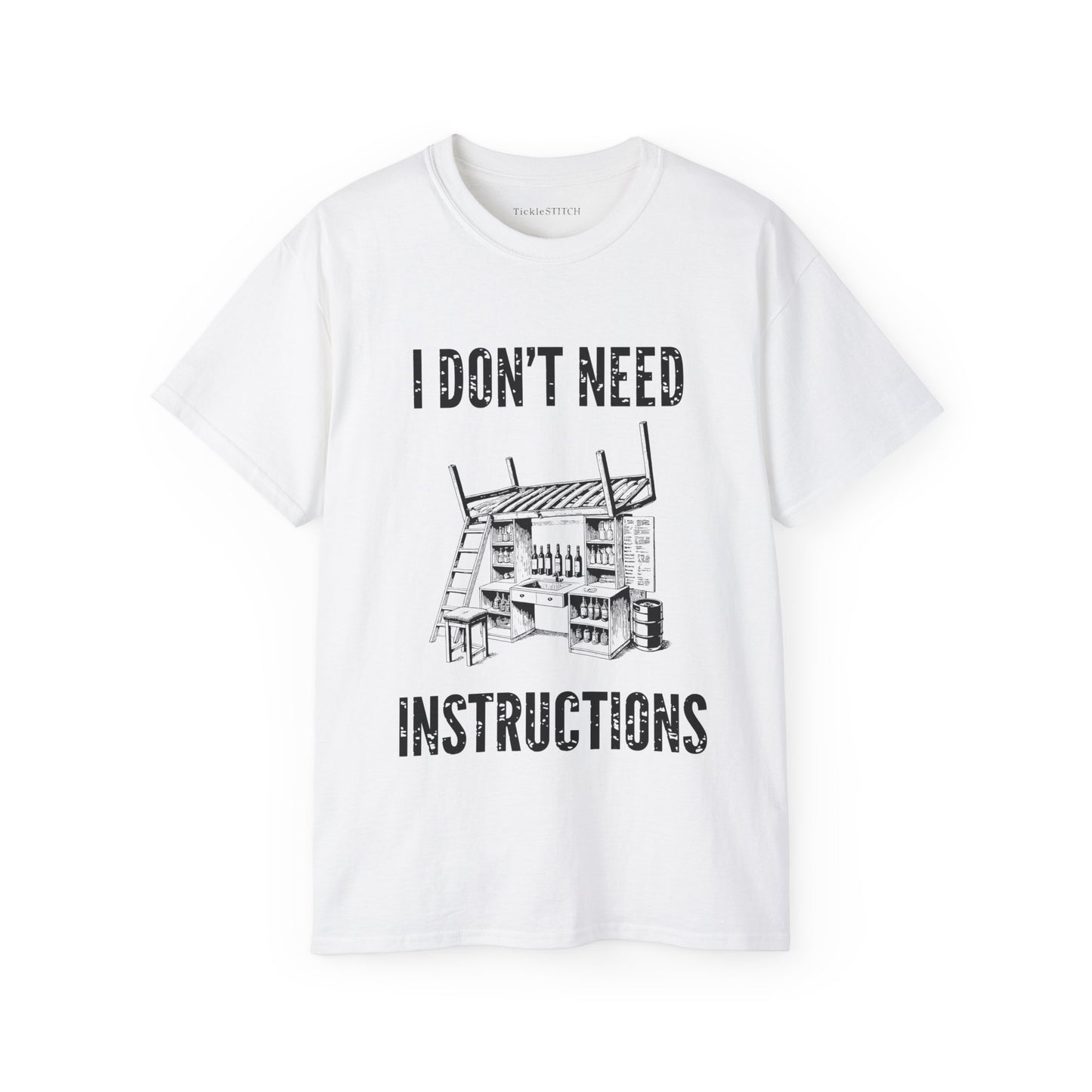 I Don't Need Instructions Funny Handyman DIY Expert Men's Tee Gift