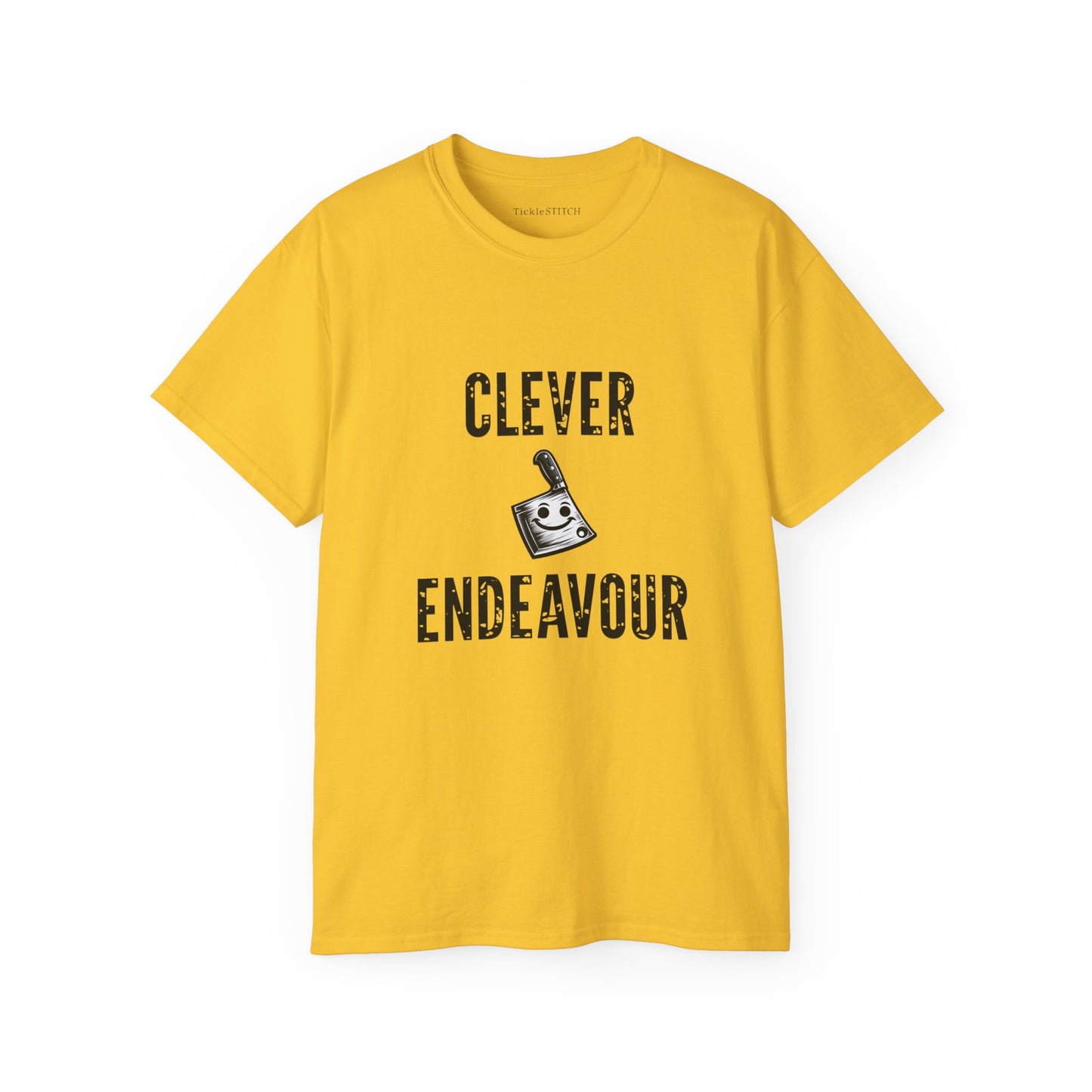 Clever Endeavour Cleaver: Humorous Kitchen & Butcher Chef Gag Tee