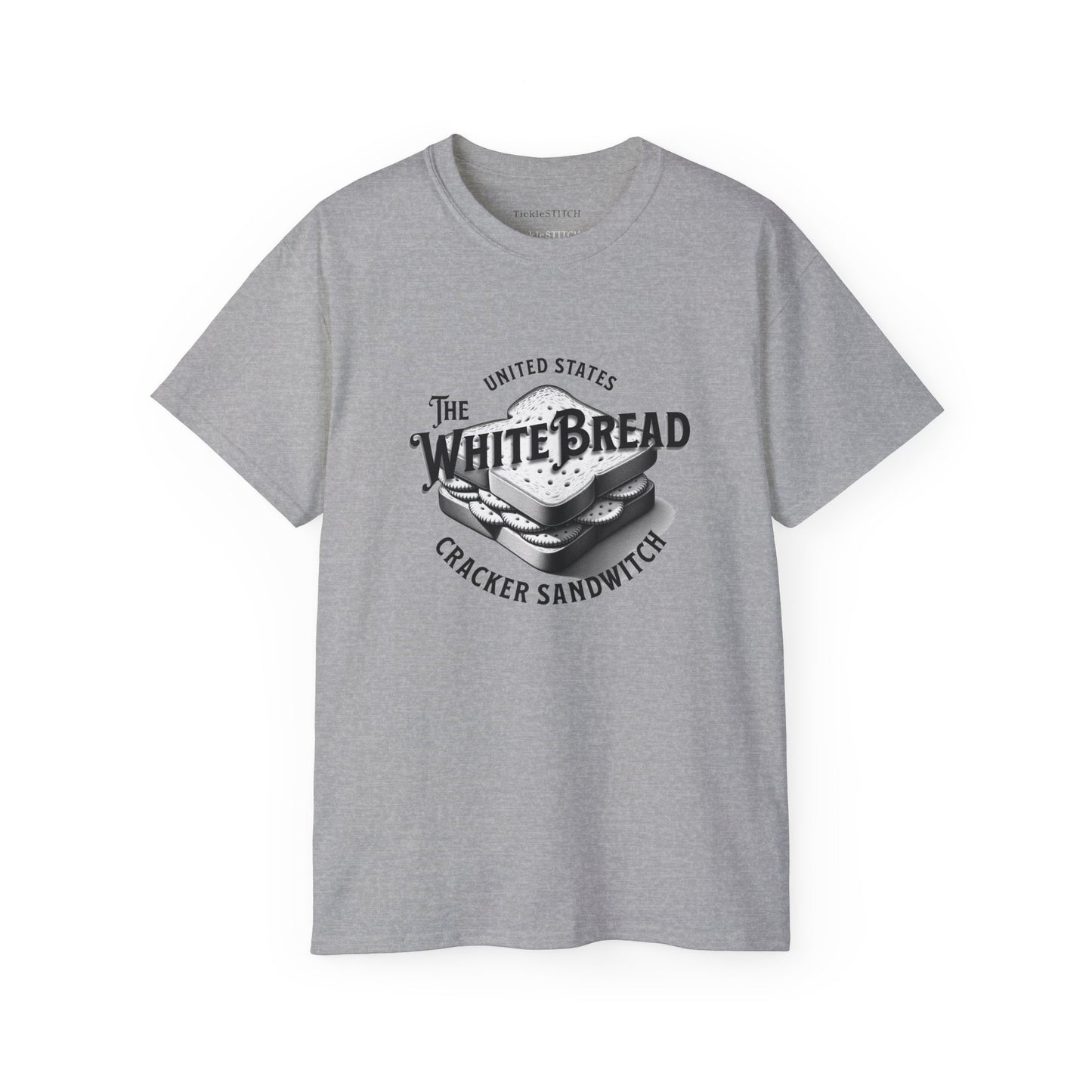 White Bread Cracker Sandwich: Self-Deprecating Satire Tee