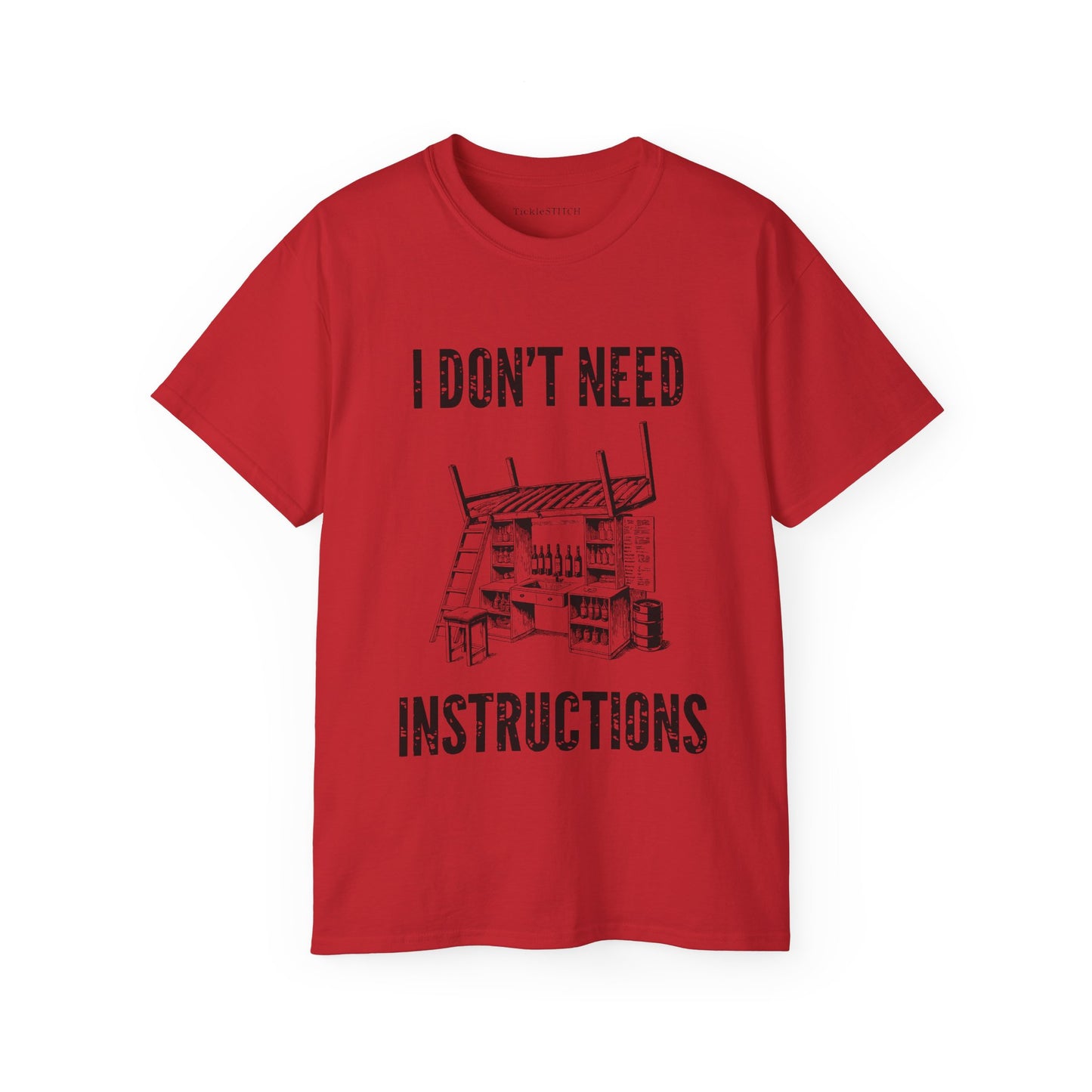 I Don't Need Instructions Funny Handyman DIY Expert Men's Tee Gift