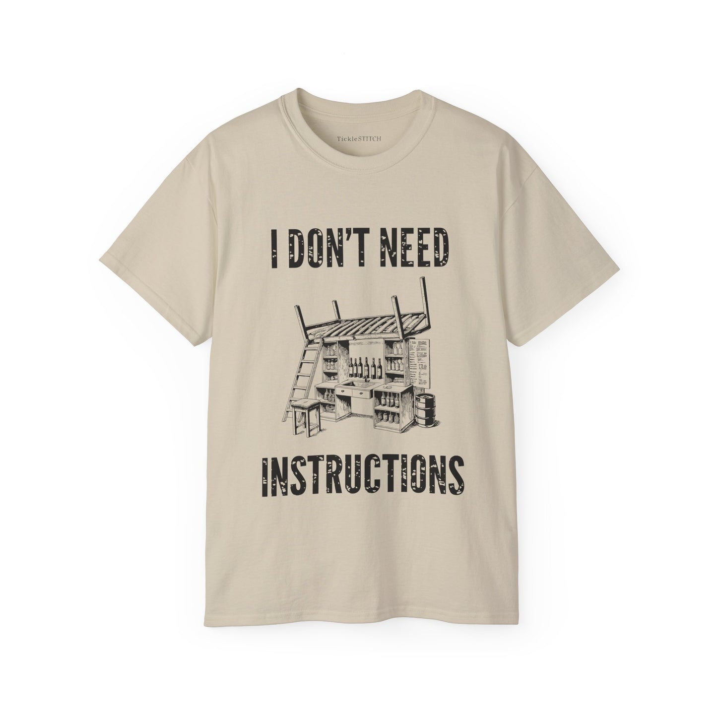 I Don't Need Instructions Funny Handyman DIY Expert Men's Tee Gift