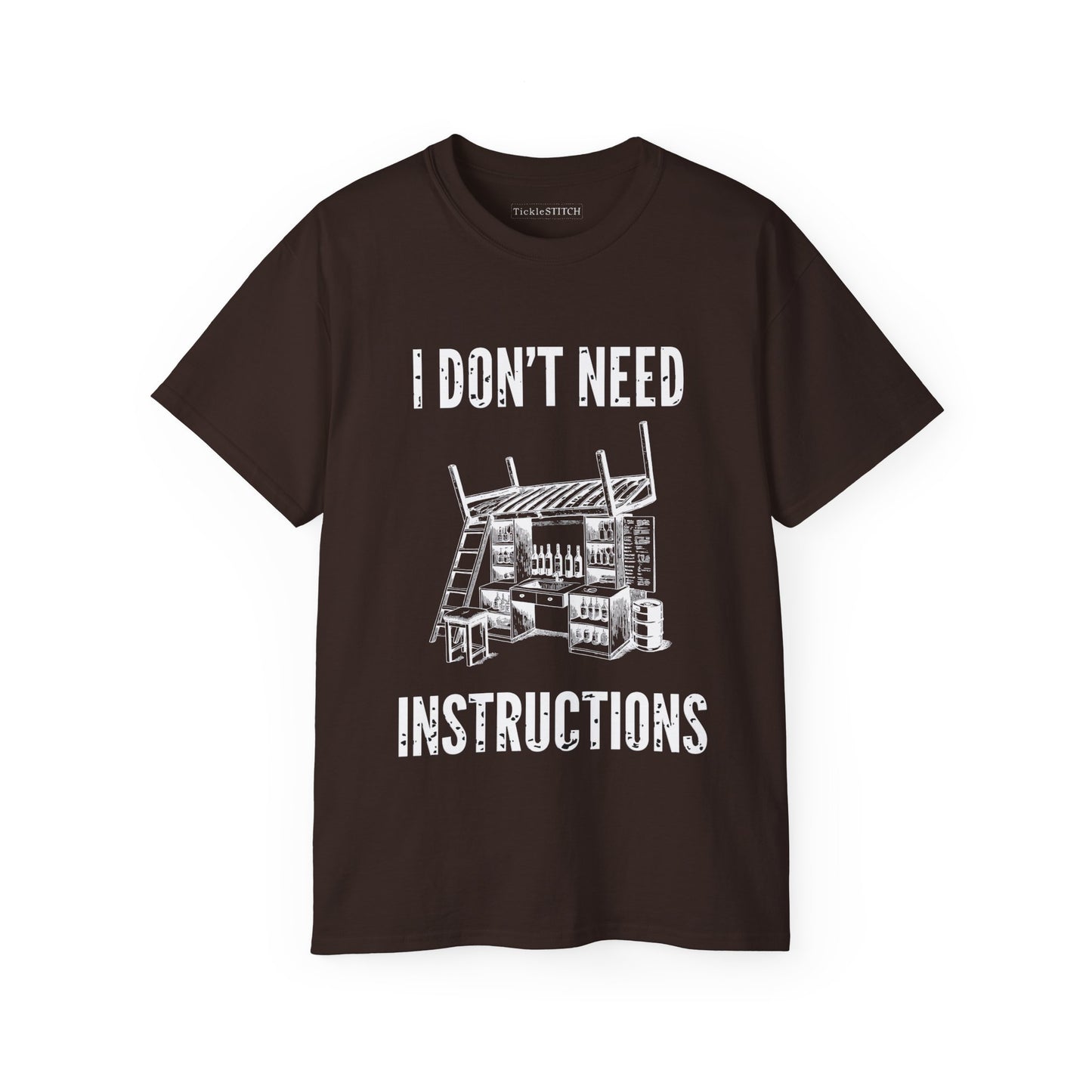 I Don't Need Instructions Funny Handyman DIY Expert Men's Tee Gift