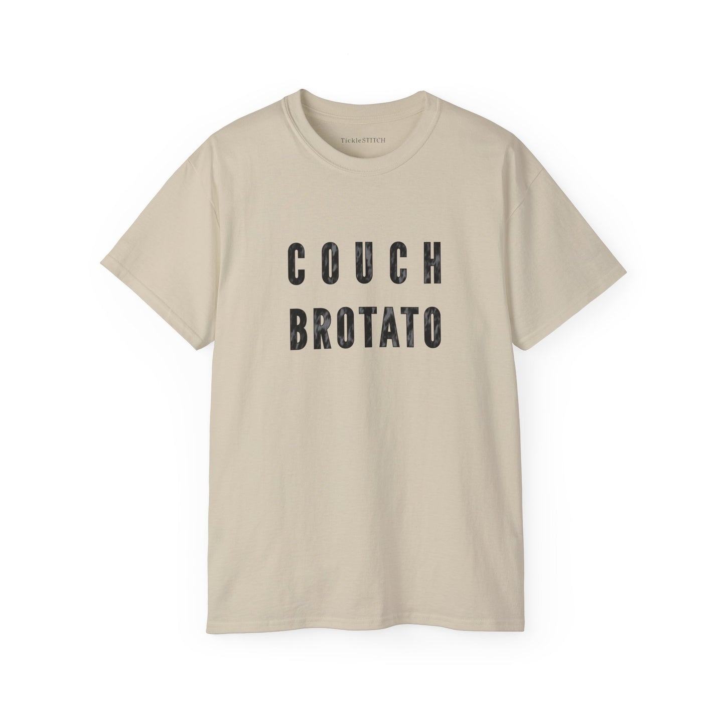 Couch Brotato Graphic Tee: Funny Lazy Lifestyle & Bro Humor Top