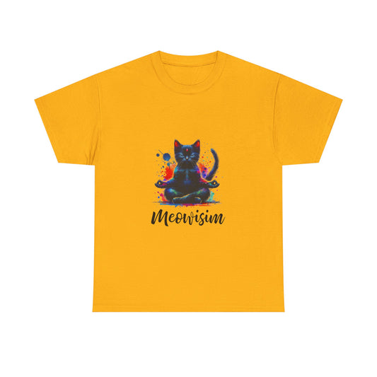 Purr Meowisim Black and Colorful Kitty Cat Humor Apparel