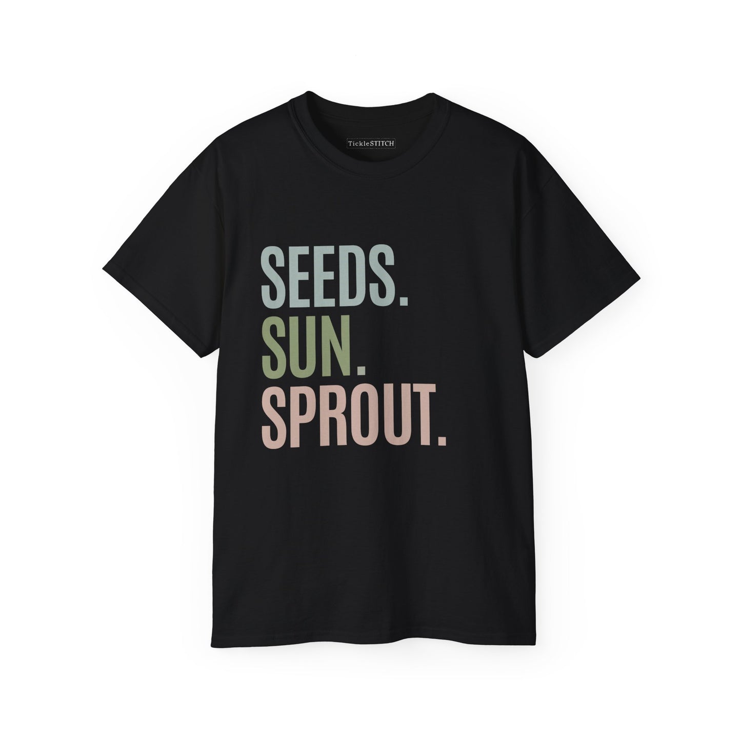 Seeds Sun Sprout: Plant Life Cycle Apparel for Gardening Enthusiasts