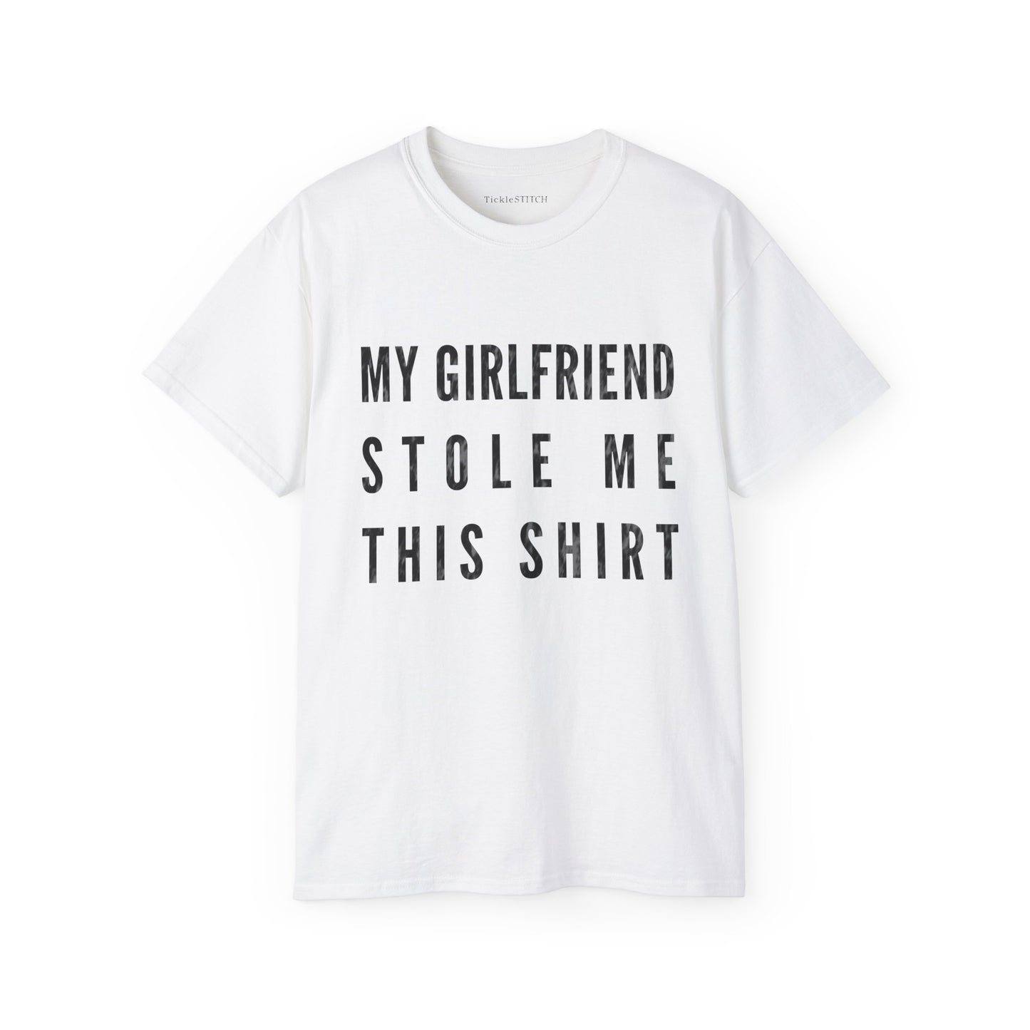 Girlfriend Stole My Shirt Humor Tee – Funny Boyfriend Relationship