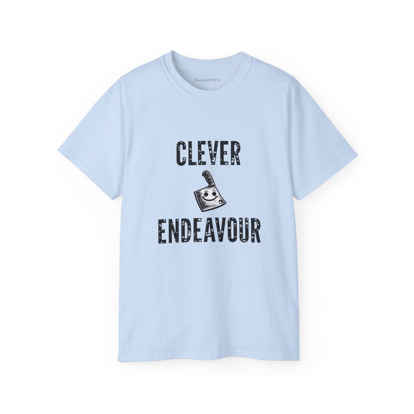 Clever Endeavour Cleaver: Humorous Kitchen & Butcher Chef Gag Tee