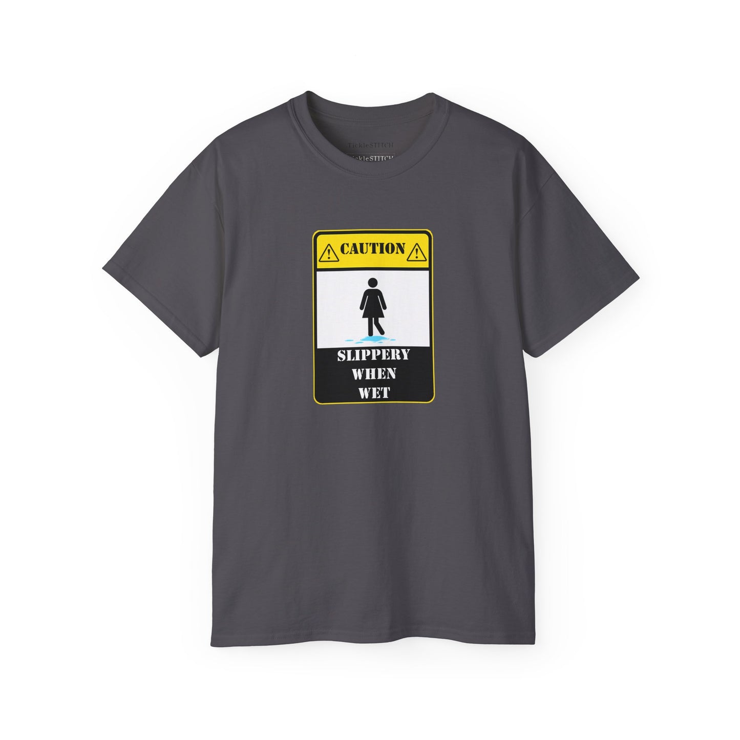 Slippery When Wet Risqué Adult Humor T-Shirt – Naughty Innuendo