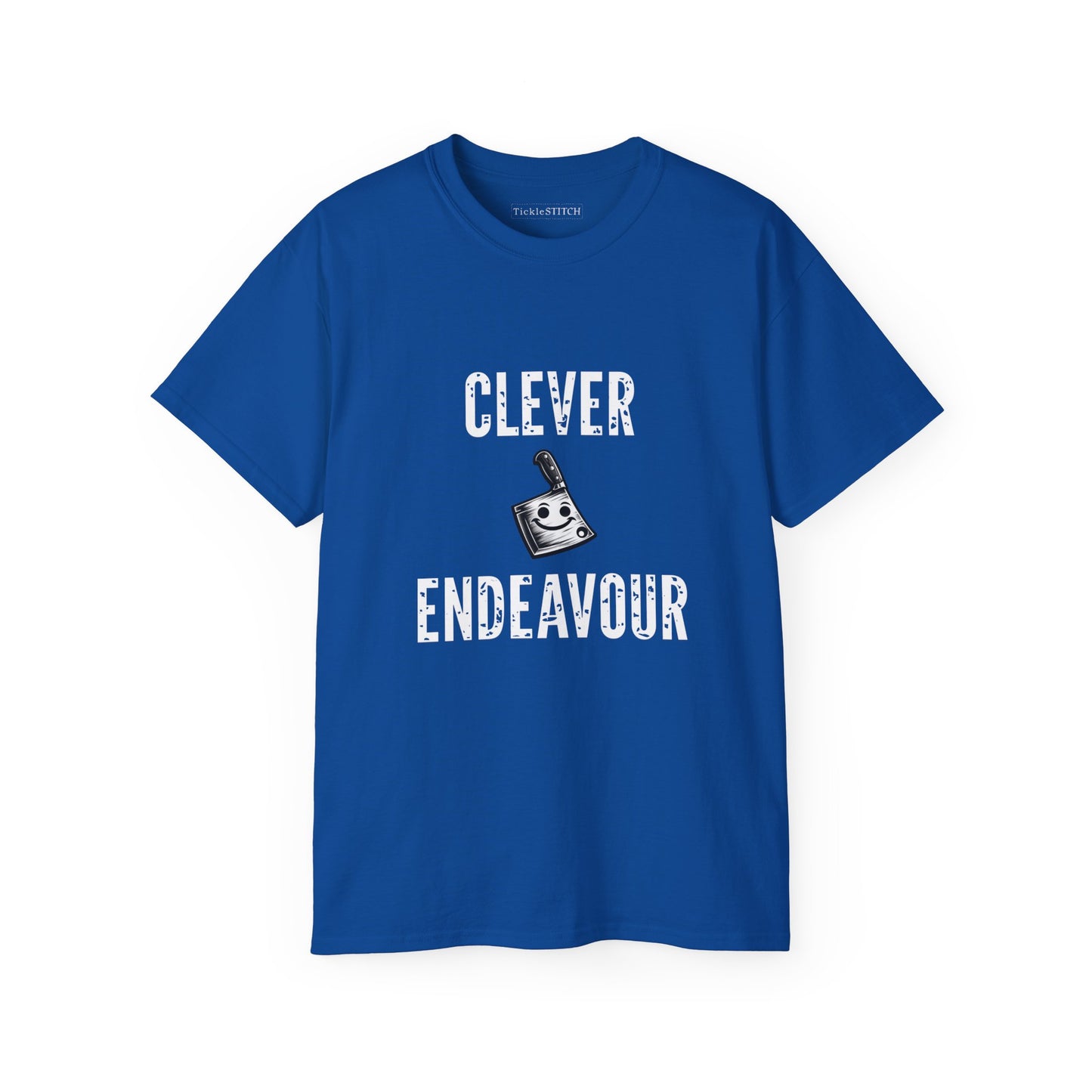 Clever Endeavour Cleaver: Humorous Kitchen & Butcher Chef Gag Tee