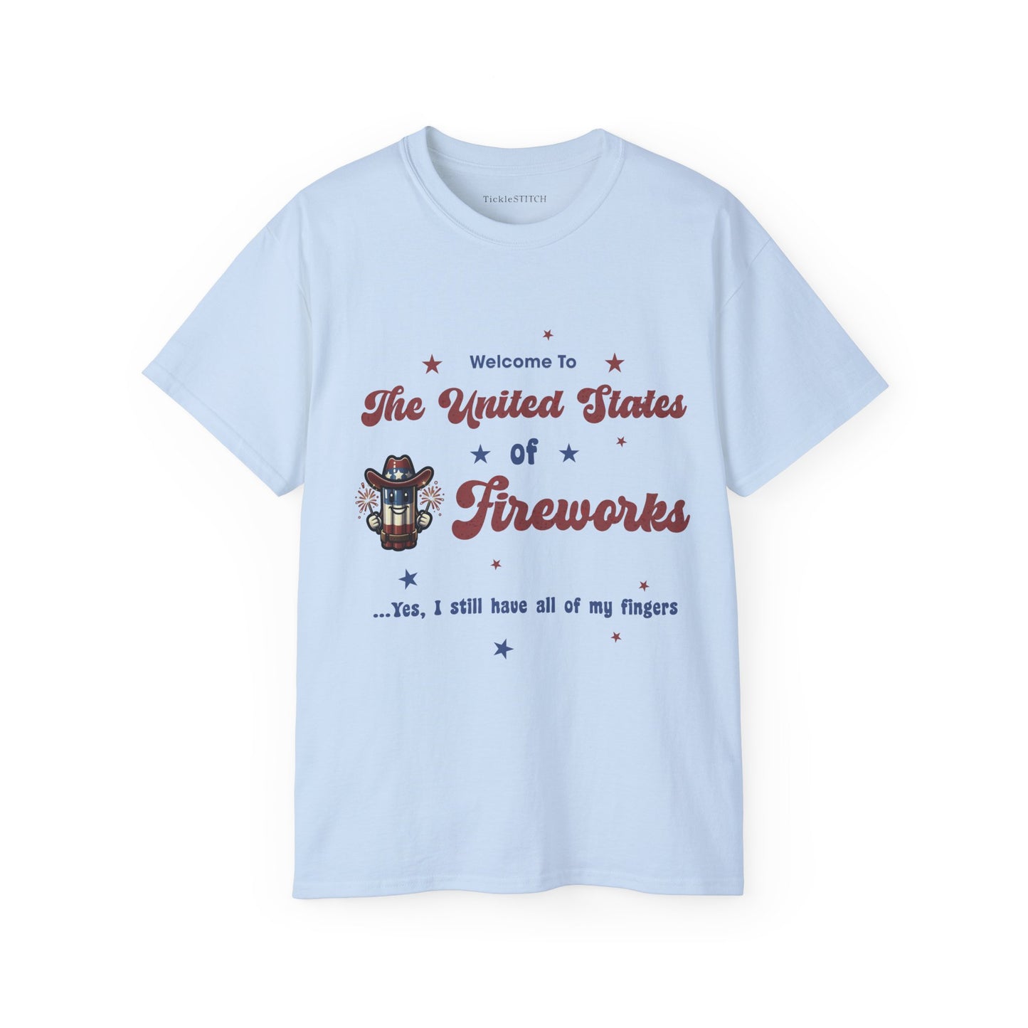 USA Independence Day Fireworks Shirt – Patriotic July 4th Apparel