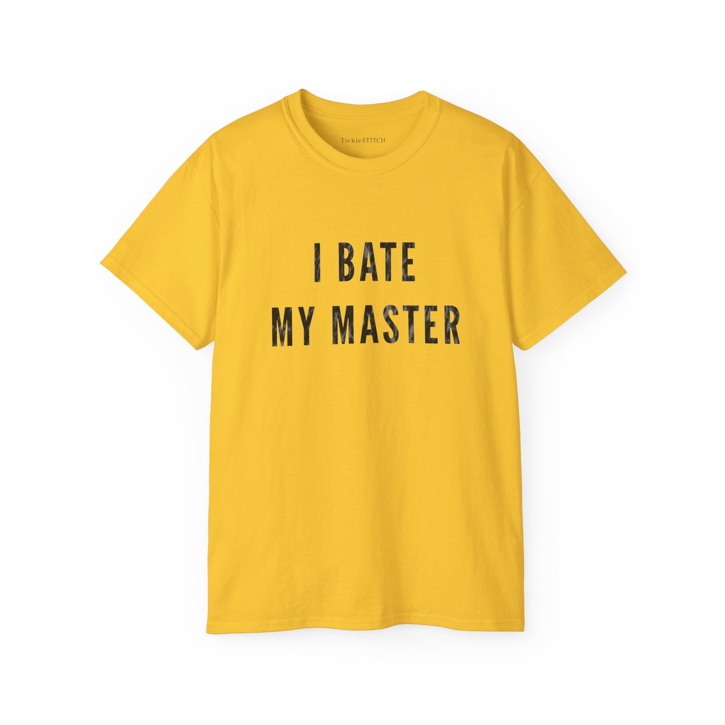 Risqué I Bate My Master Shirt: Funny Adult Joke & Fishing Pun Tee
