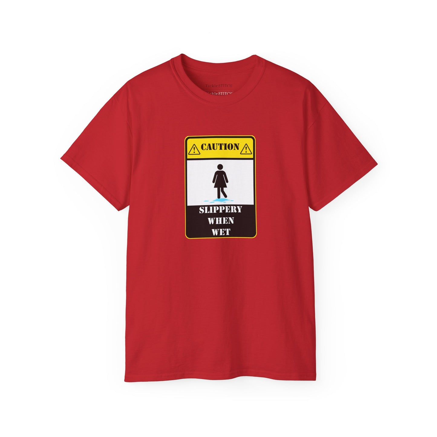 Slippery When Wet Risqué Adult Humor T-Shirt – Naughty Innuendo