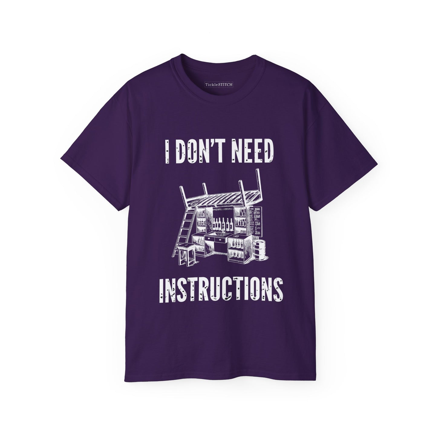 I Don't Need Instructions Funny Handyman DIY Expert Men's Tee Gift