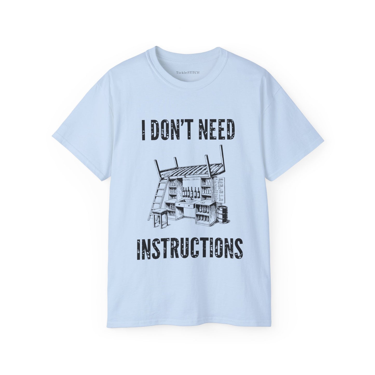 I Don't Need Instructions Funny Handyman DIY Expert Men's Tee Gift