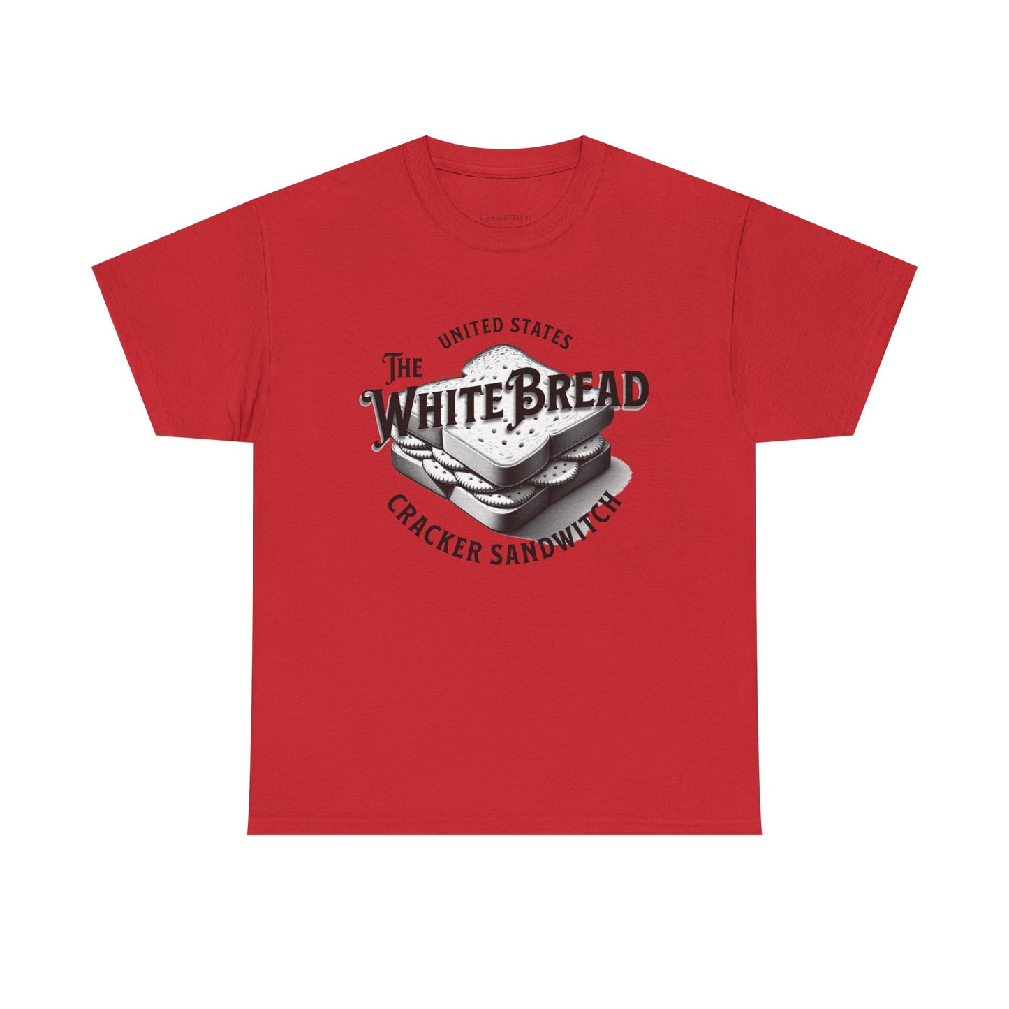 White Bread Cracker Sandwich T-Shirt - Self-Aware Racial Humor Tee