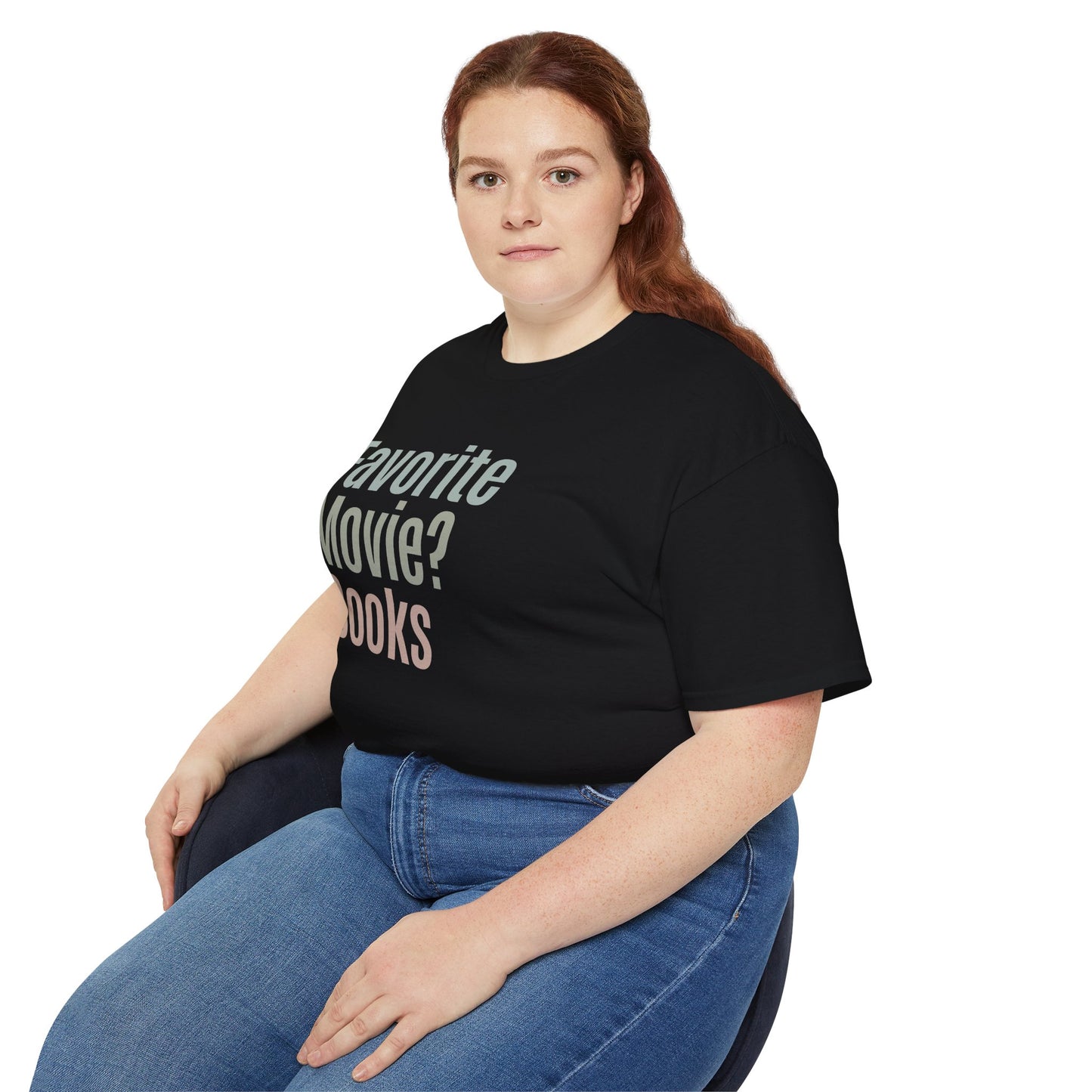 Books Over Movies Humor Tee – Clever Reading Fan Apparel