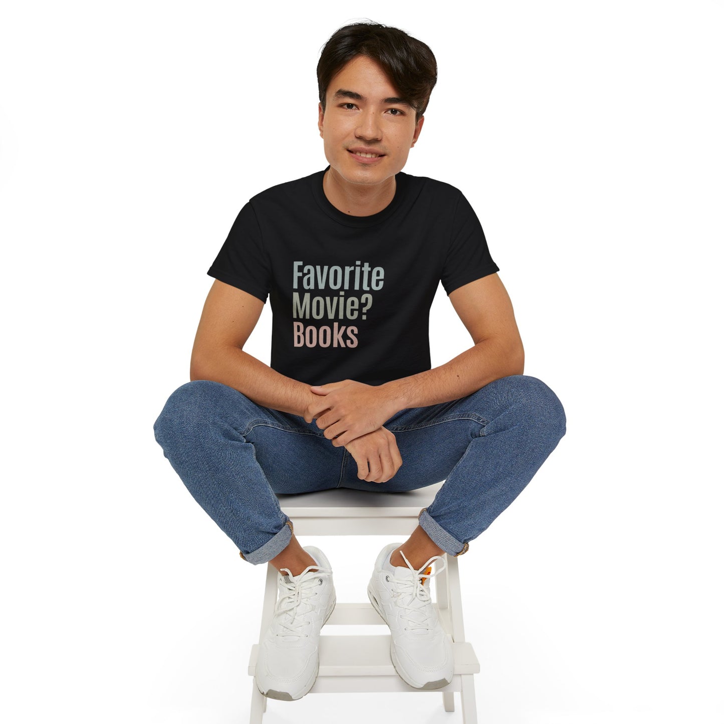Books Over Movies Humor Tee – Clever Reading Fan Apparel