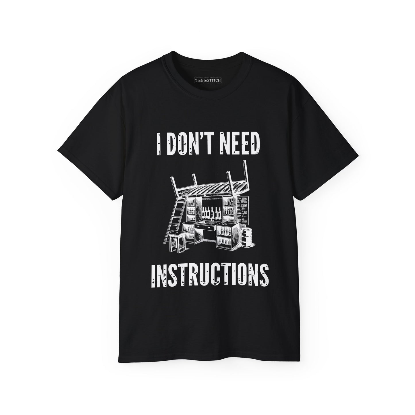 I Don't Need Instructions Funny Handyman DIY Expert Men's Tee Gift