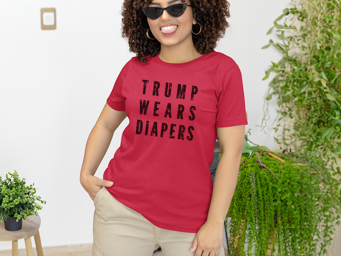 Donald Trump Diapers Satire Tee – Hilarious Anti-Trump Humor Shirt