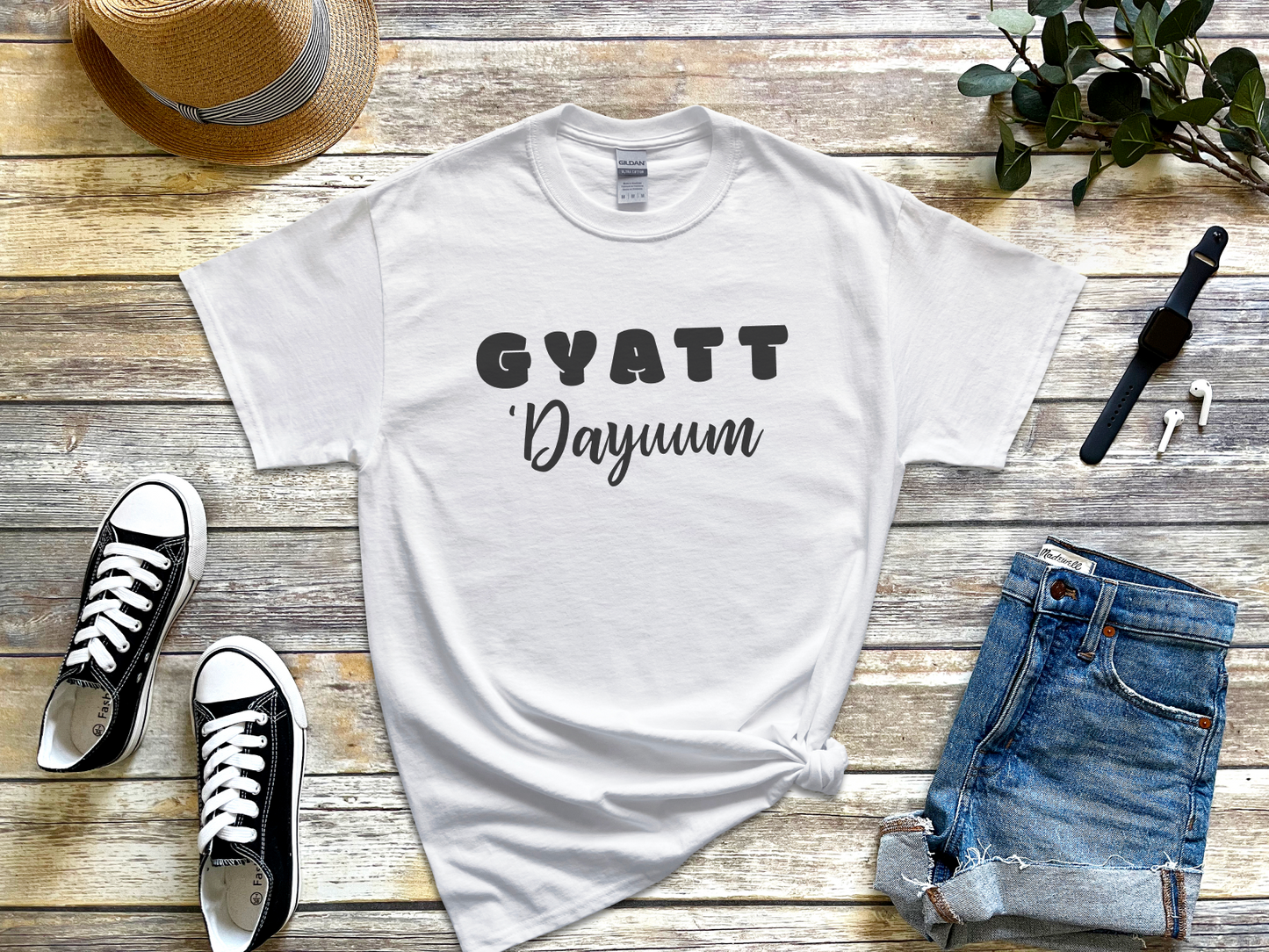 Gyatt Dayum Apparel – Funny Gen Z Slang Humor Booty Tee
