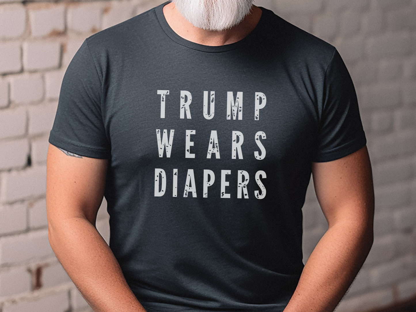 Donald Trump Diapers Satire Tee – Hilarious Anti-Trump Humor Shirt