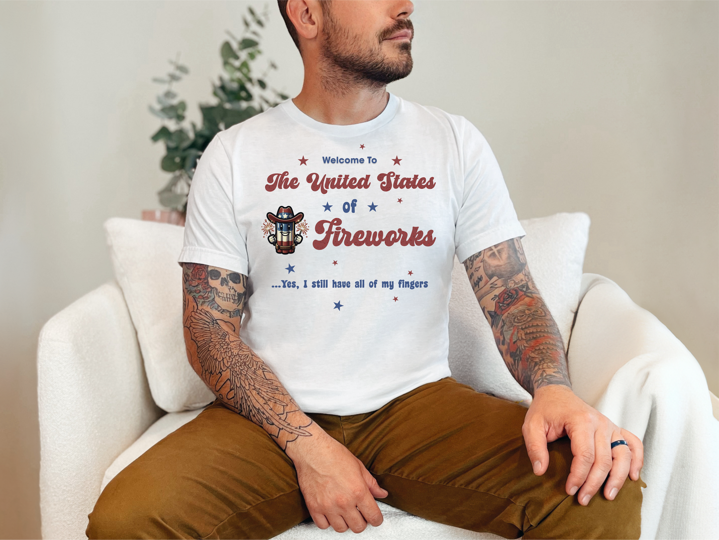 USA Independence Day Fireworks Shirt – Patriotic July 4th Apparel