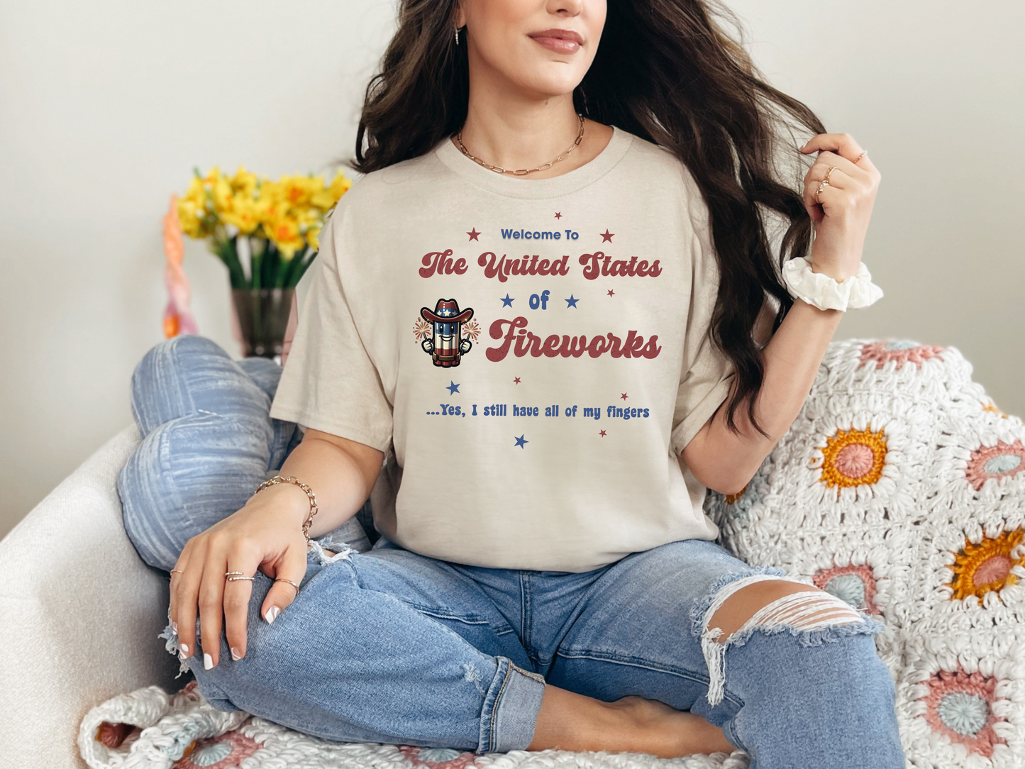 USA Independence Day Fireworks Shirt – Patriotic July 4th Apparel