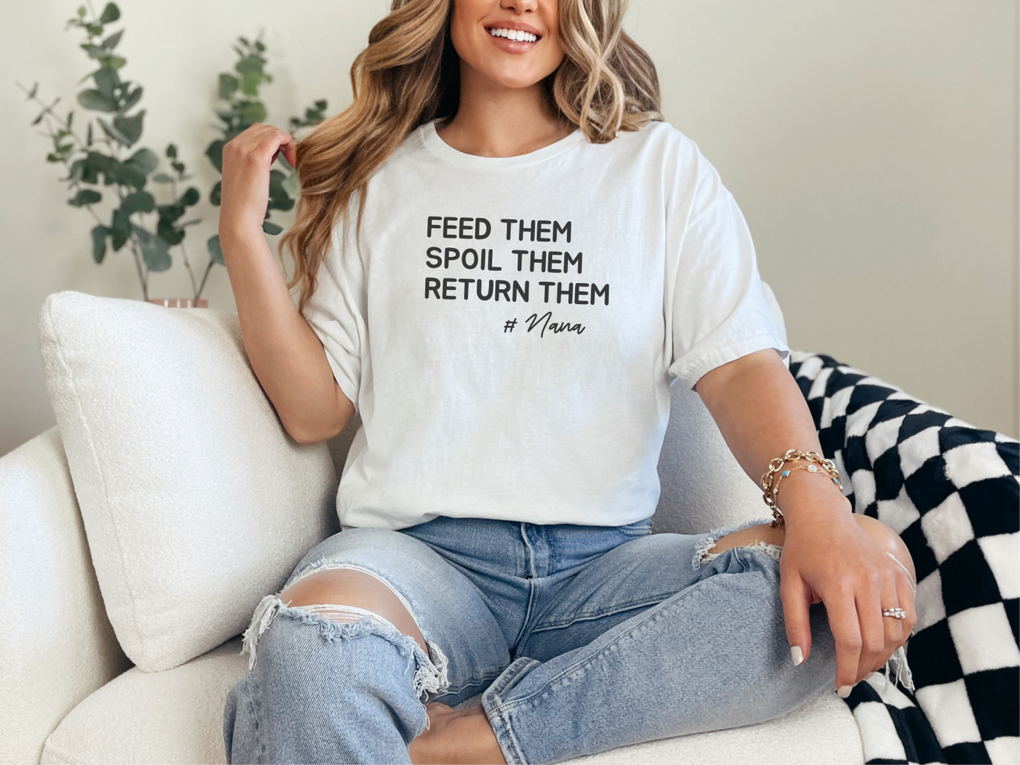Funny Nana Shirt: Spoil Grandkids, Then Return Them – Humorous Gift